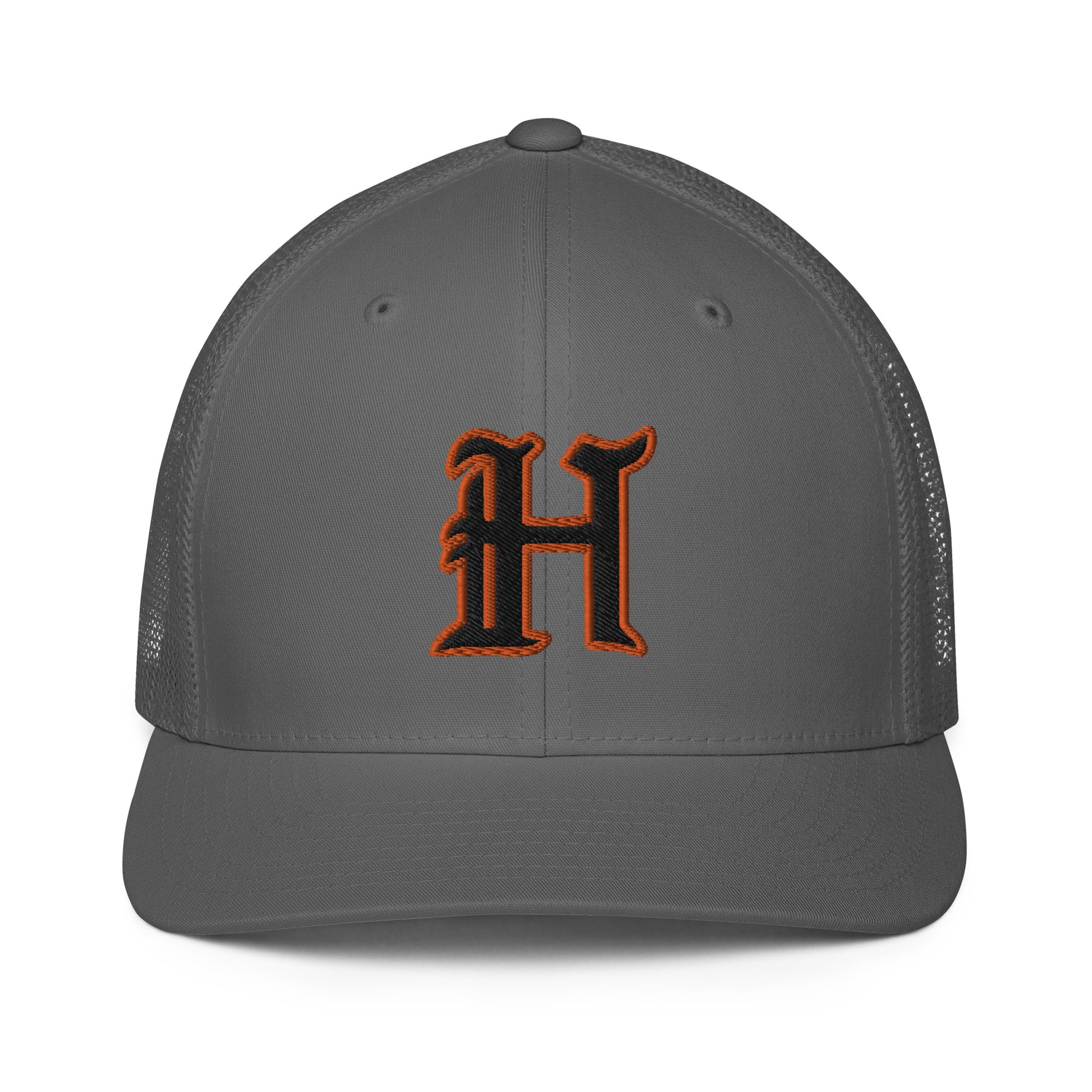 Hoover H Mesh back trucker cap.