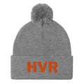 HVR orange Pom-Pom Beanie.