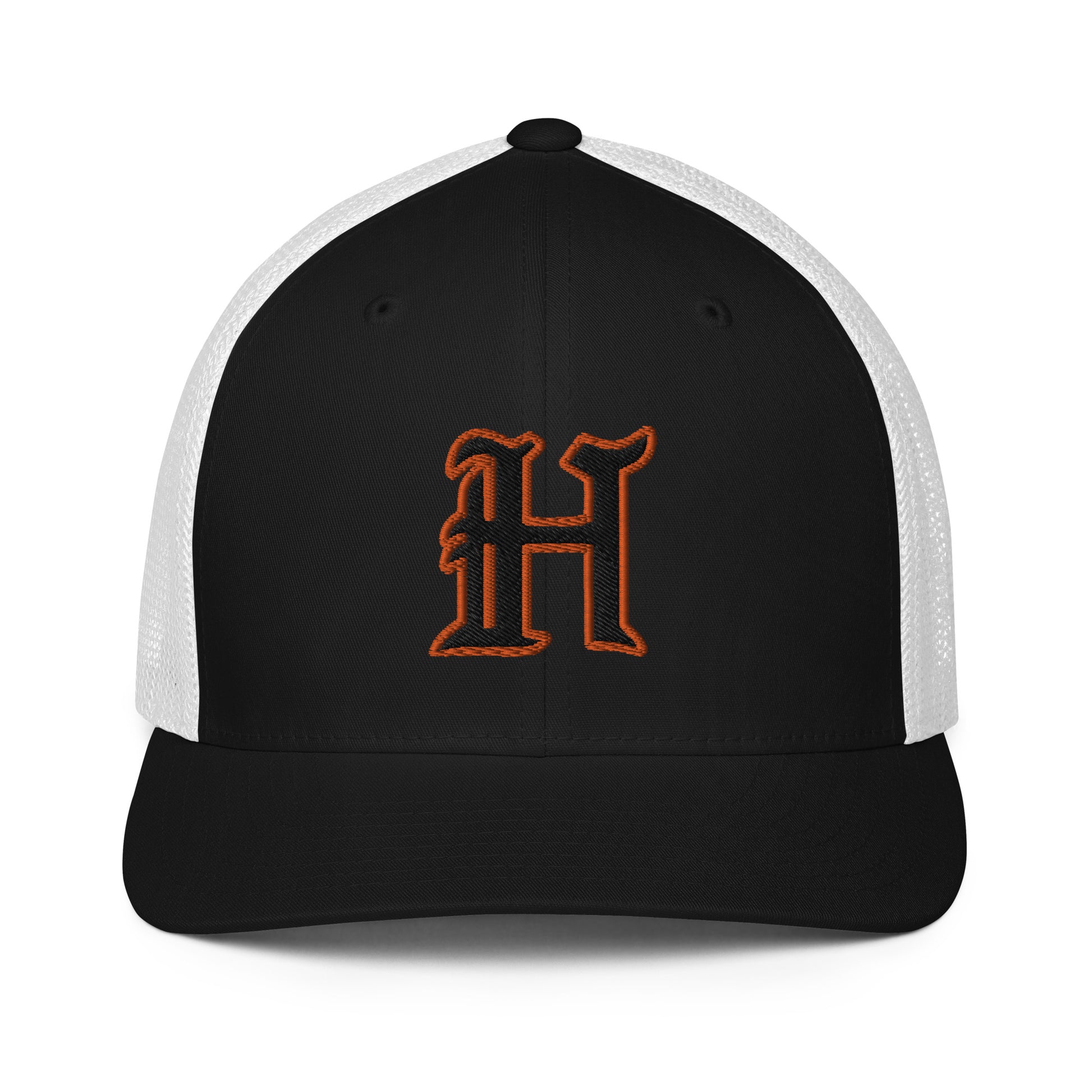 Hoover H Mesh back trucker cap.