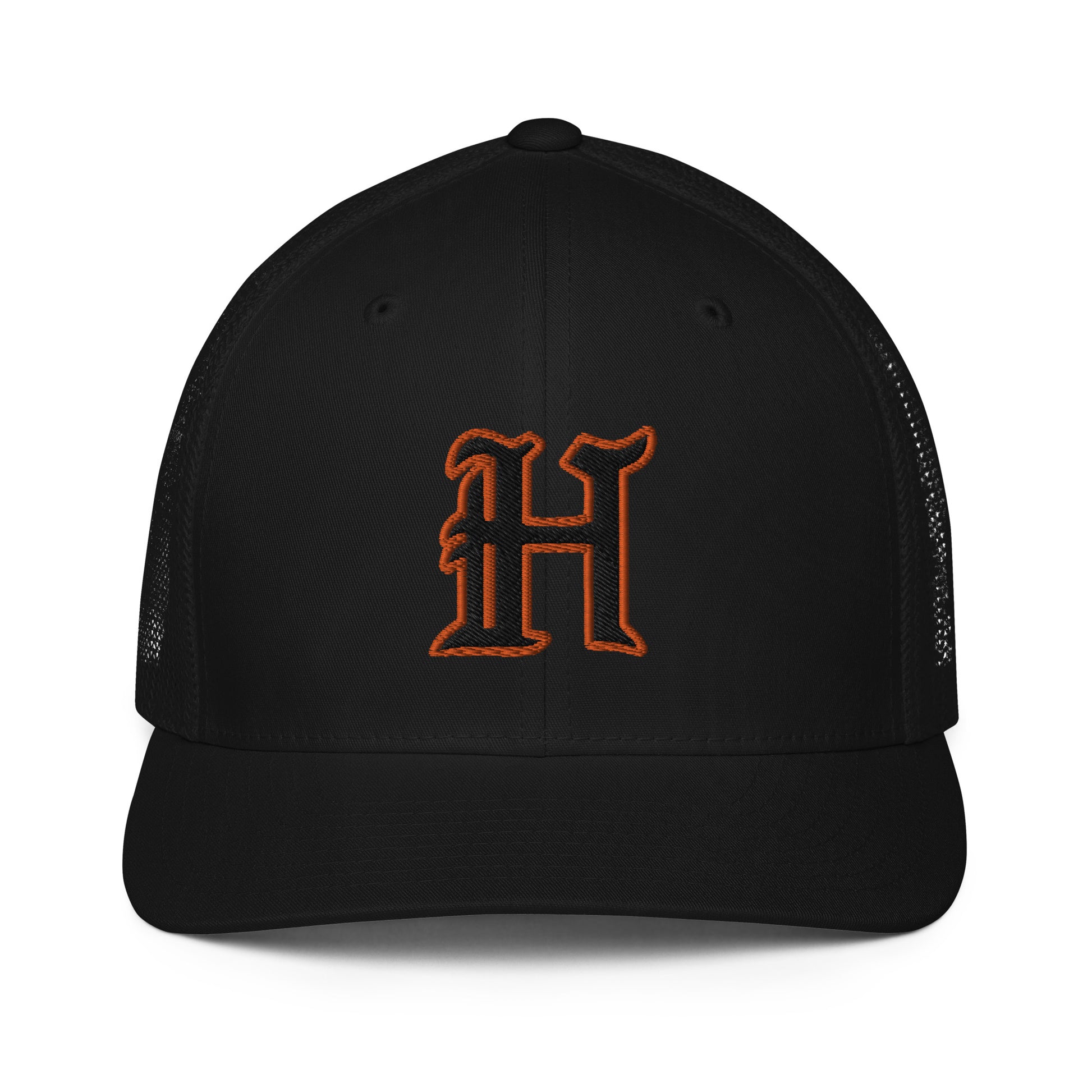 Hoover H Mesh back trucker cap.