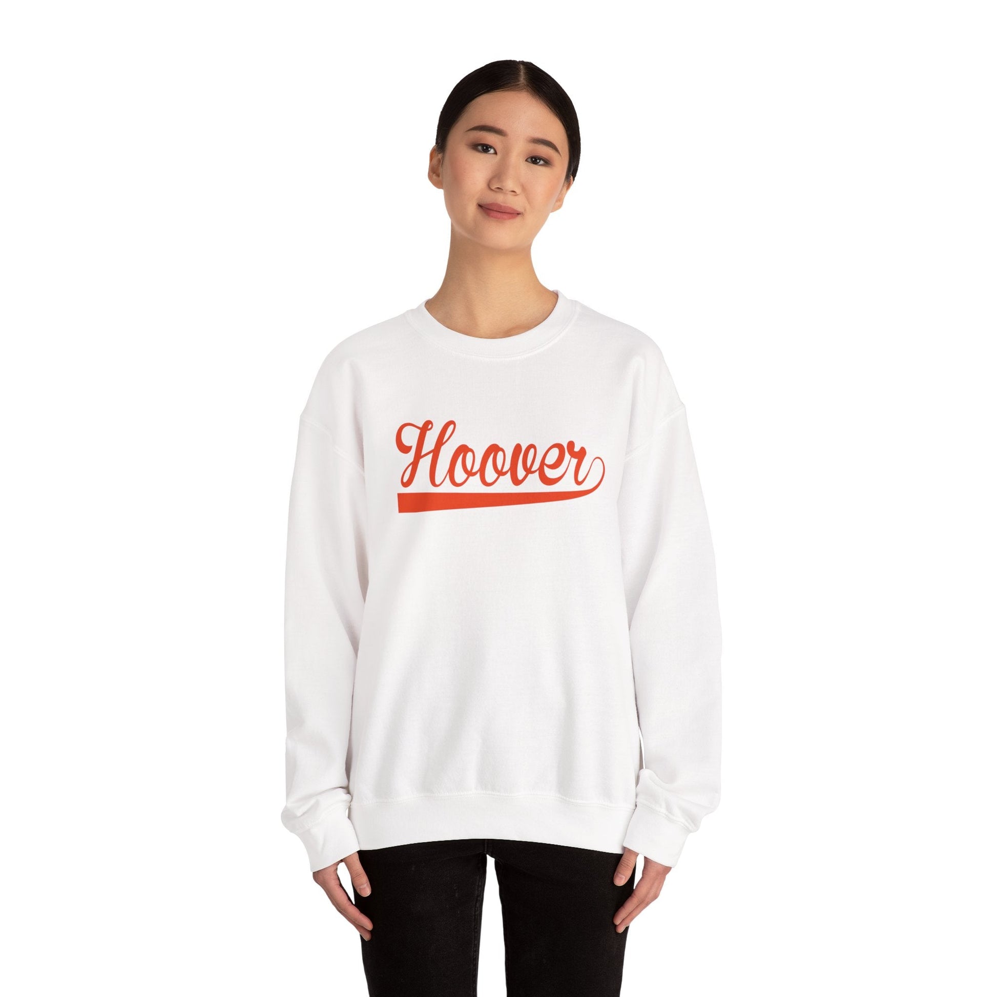 BF - Hoover cursive - Heavy Blend™ Crewneck Sweatshirt - joyful