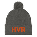 HVR orange Pom-Pom Beanie.