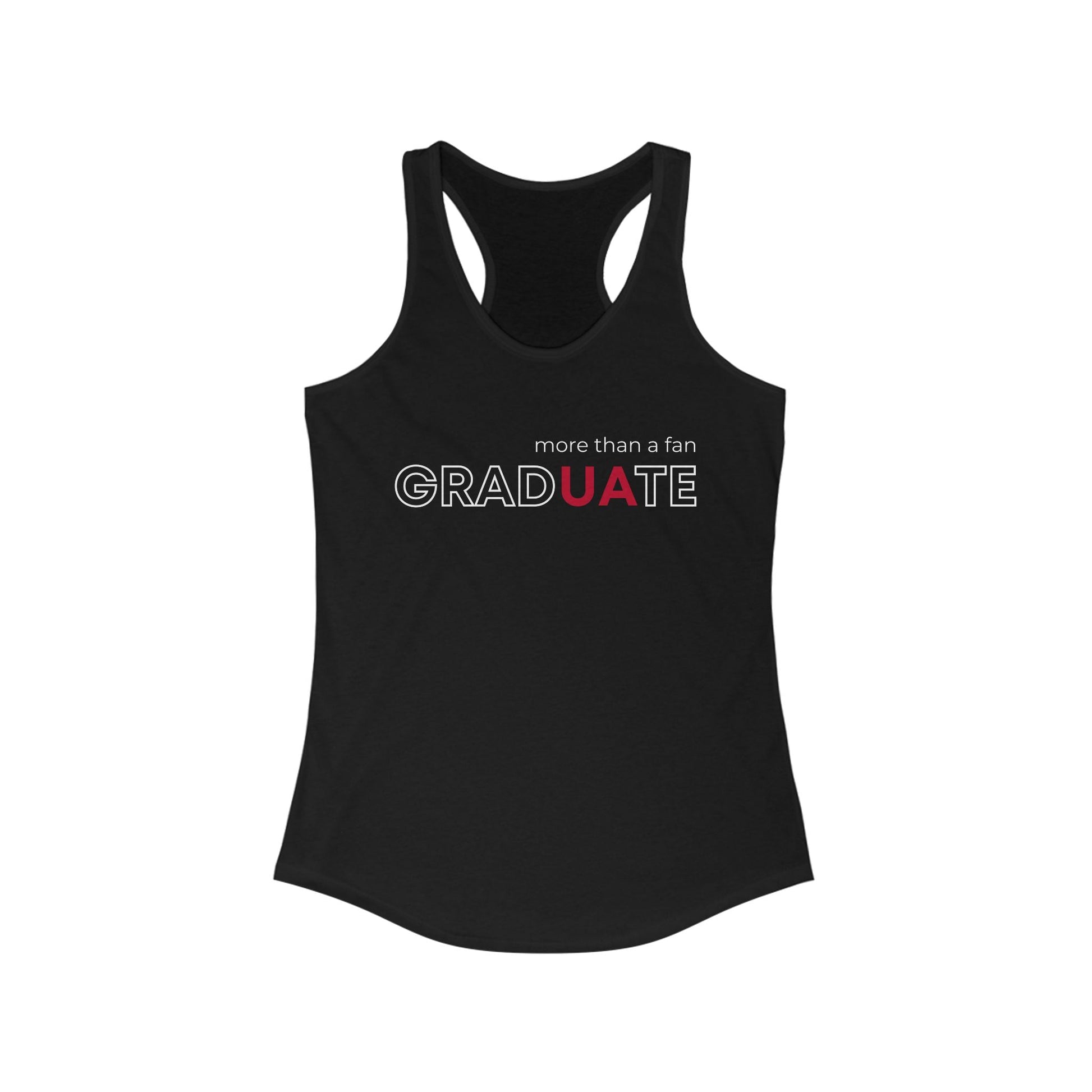 gradUAte - more than a fan Ideal Racerback Tank - joyful