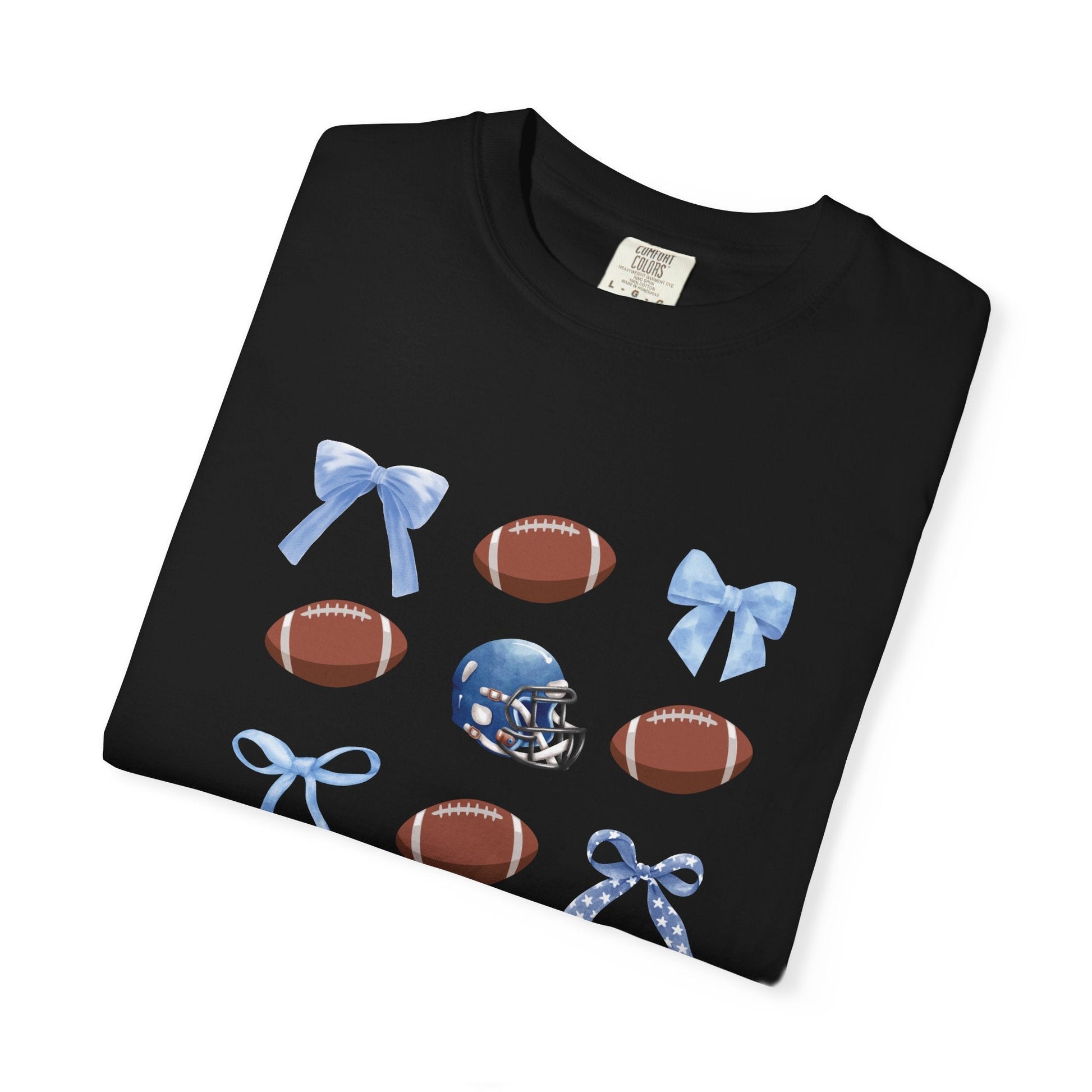 Helena - Balls & Bows Comfort Colors T-shirt - joyful