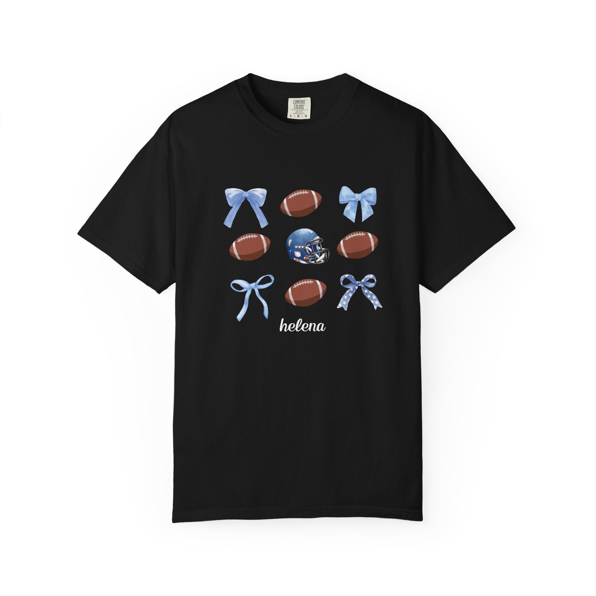 Helena - Balls & Bows Comfort Colors T-shirt - joyful