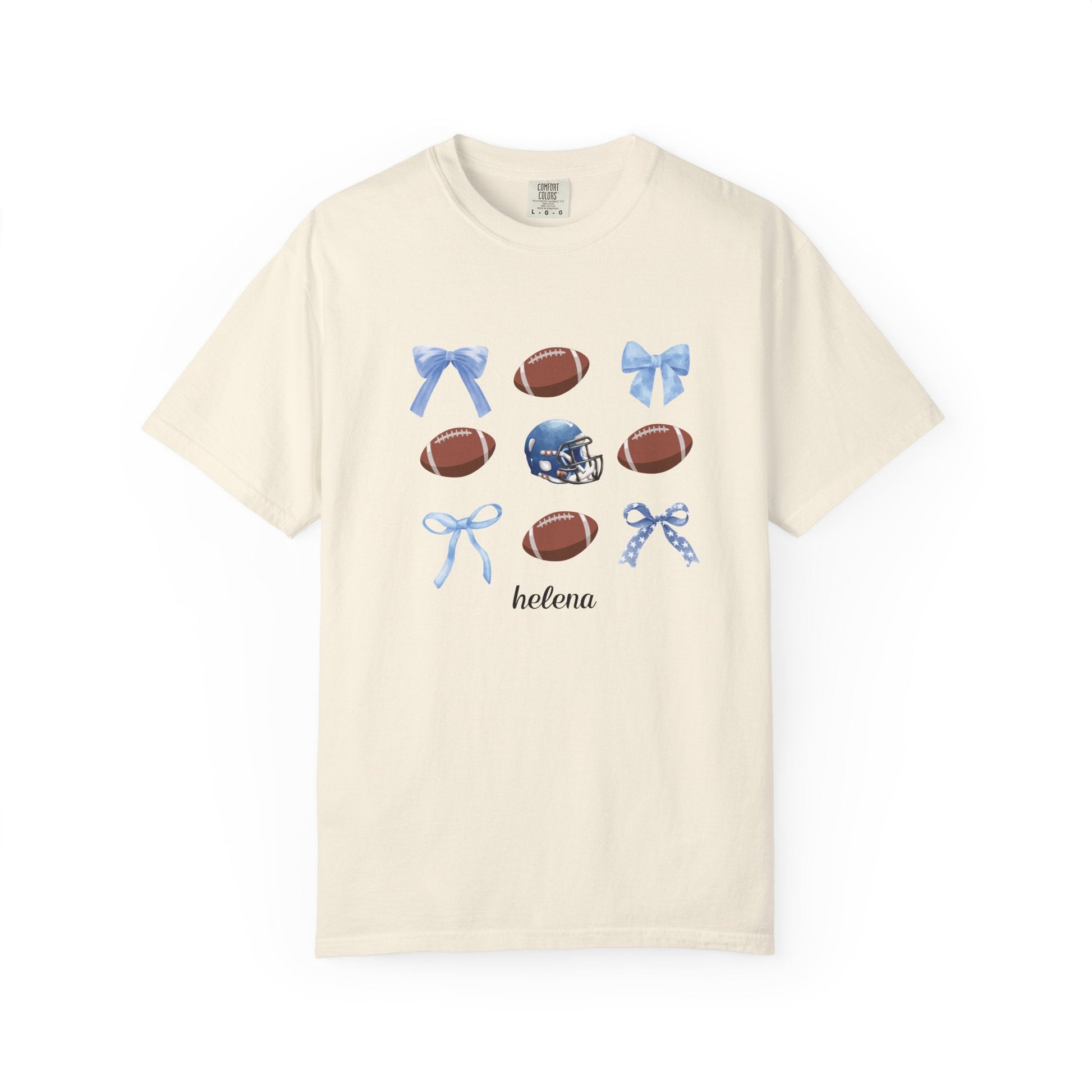 Helena - Balls & Bows Comfort Colors T-shirt - joyful