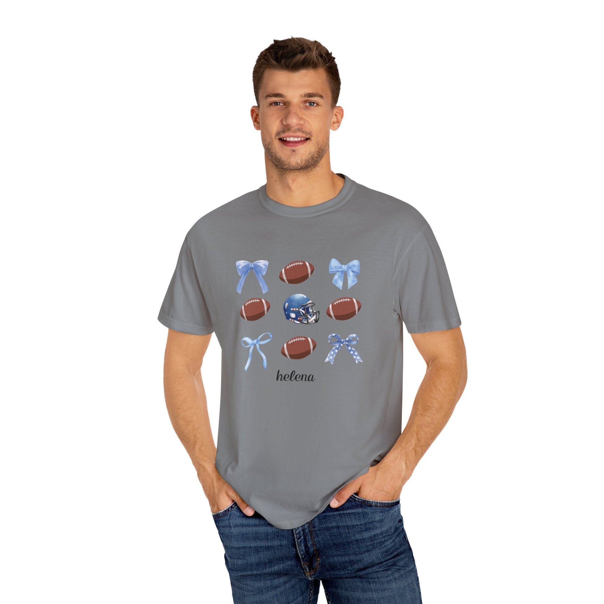 Helena - Balls & Bows Comfort Colors T-shirt - joyful