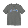 Helena Block Style Unisex Jersey Short Sleeve Tee - joyful