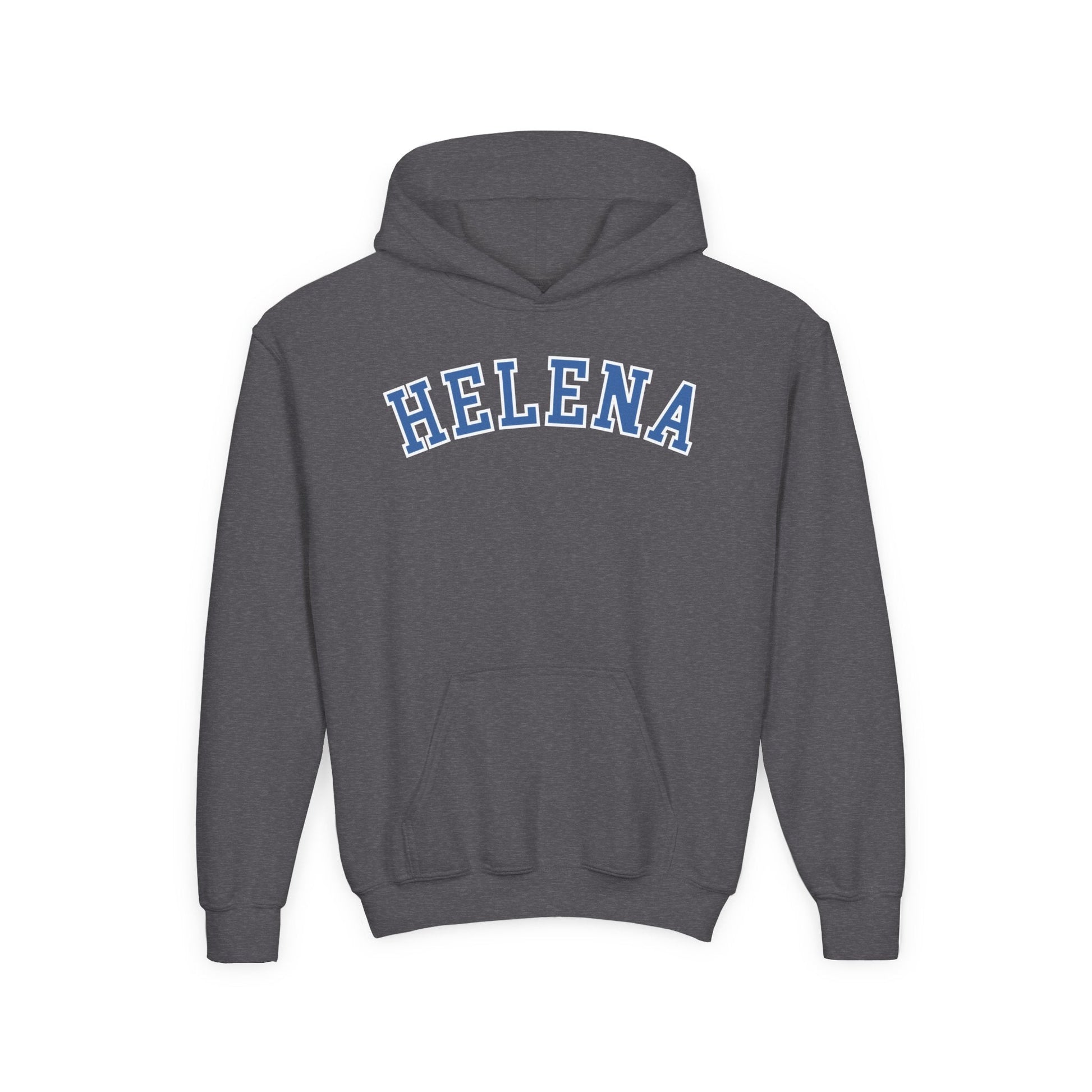 Helena Block Style Youth Heavy Blend Hooded Sweatshirt - joyful