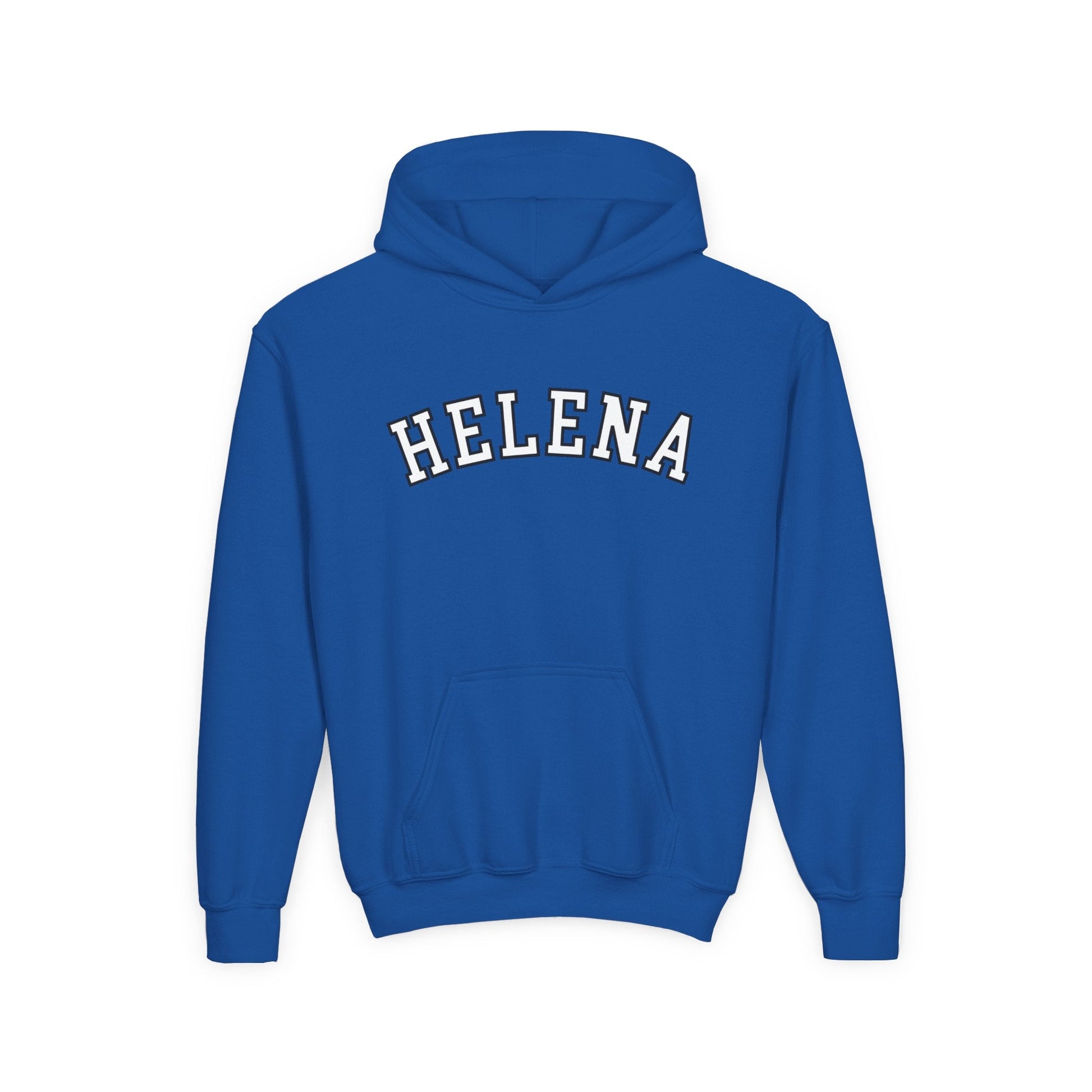 Helena block Youth Heavy Blend Hooded Sweatshirt - joyful