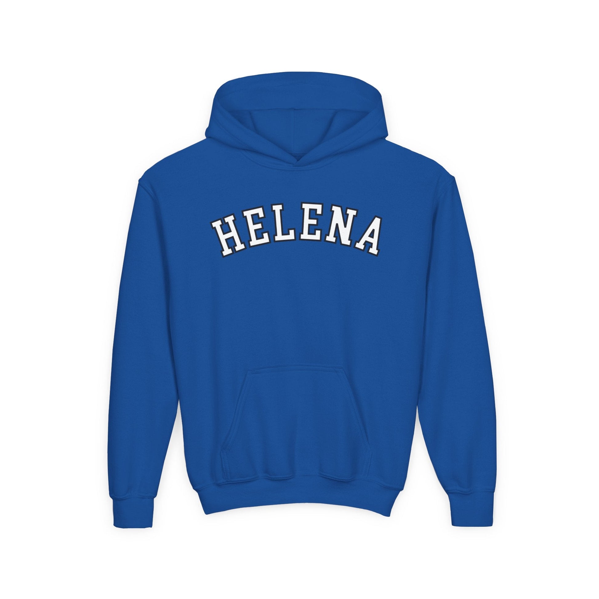 Helena block Youth Heavy Blend Hooded Sweatshirt - joyful