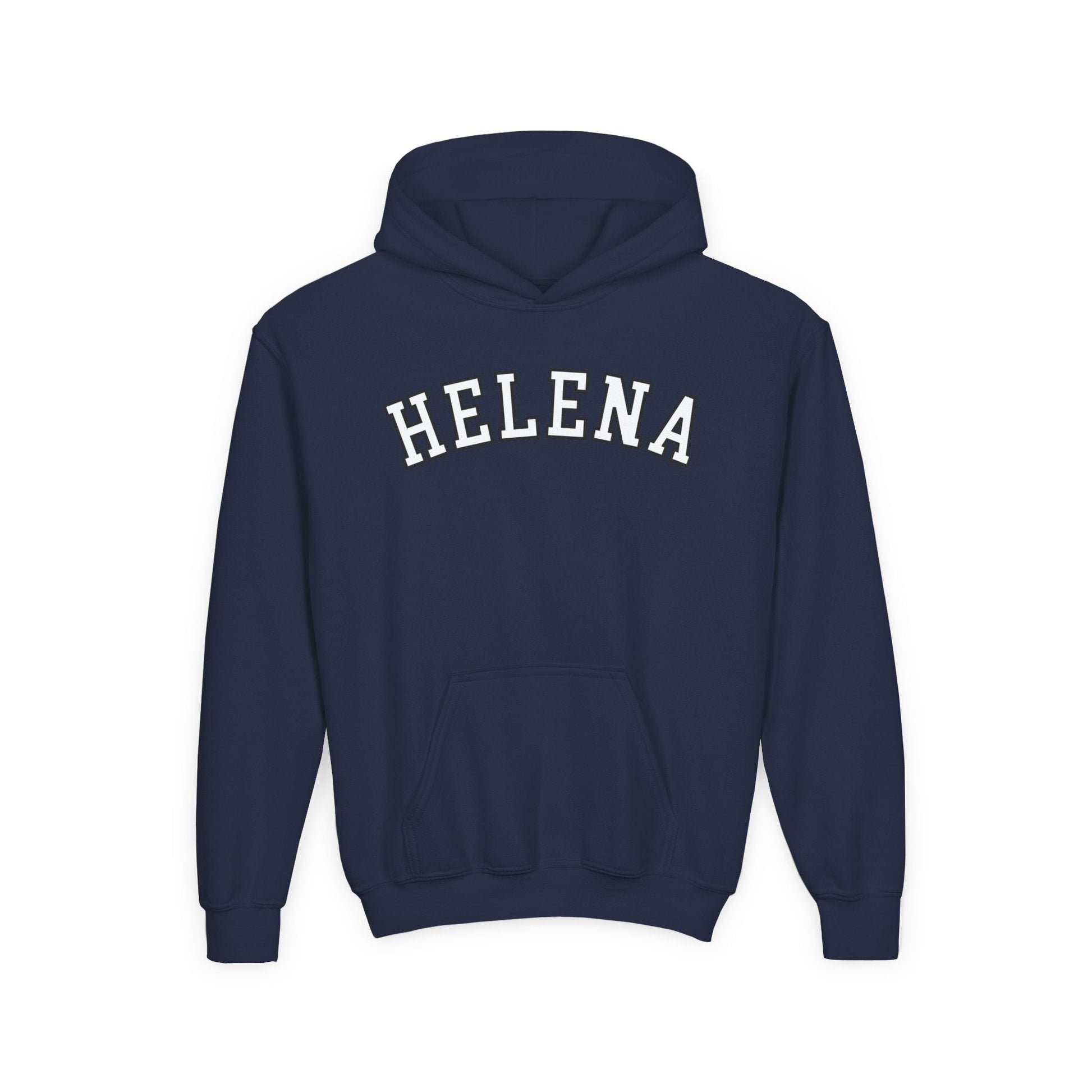 Helena block Youth Heavy Blend Hooded Sweatshirt - joyful