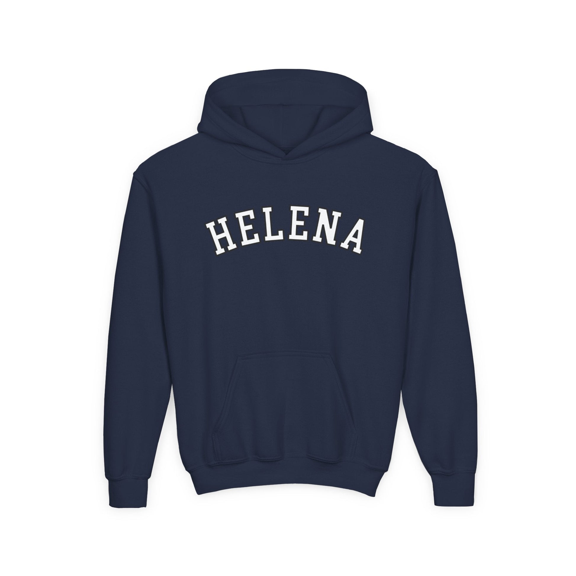 Helena block Youth Heavy Blend Hooded Sweatshirt - joyful