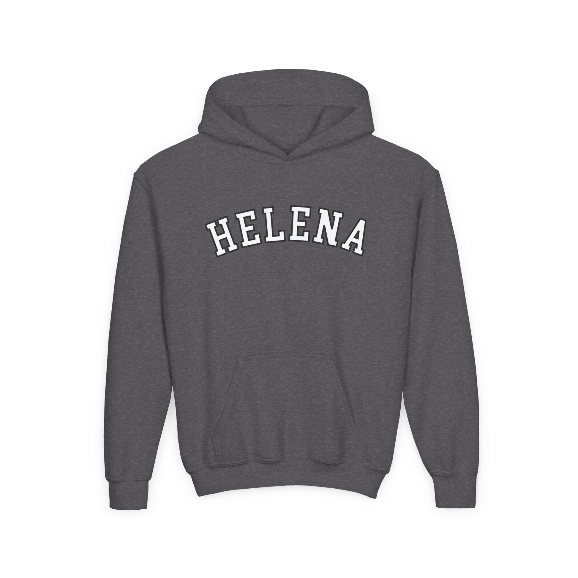 Helena block Youth Heavy Blend Hooded Sweatshirt - joyful