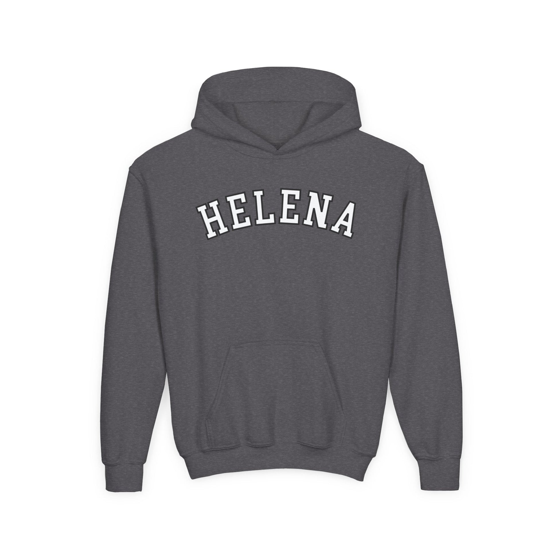 Helena block Youth Heavy Blend Hooded Sweatshirt - joyful