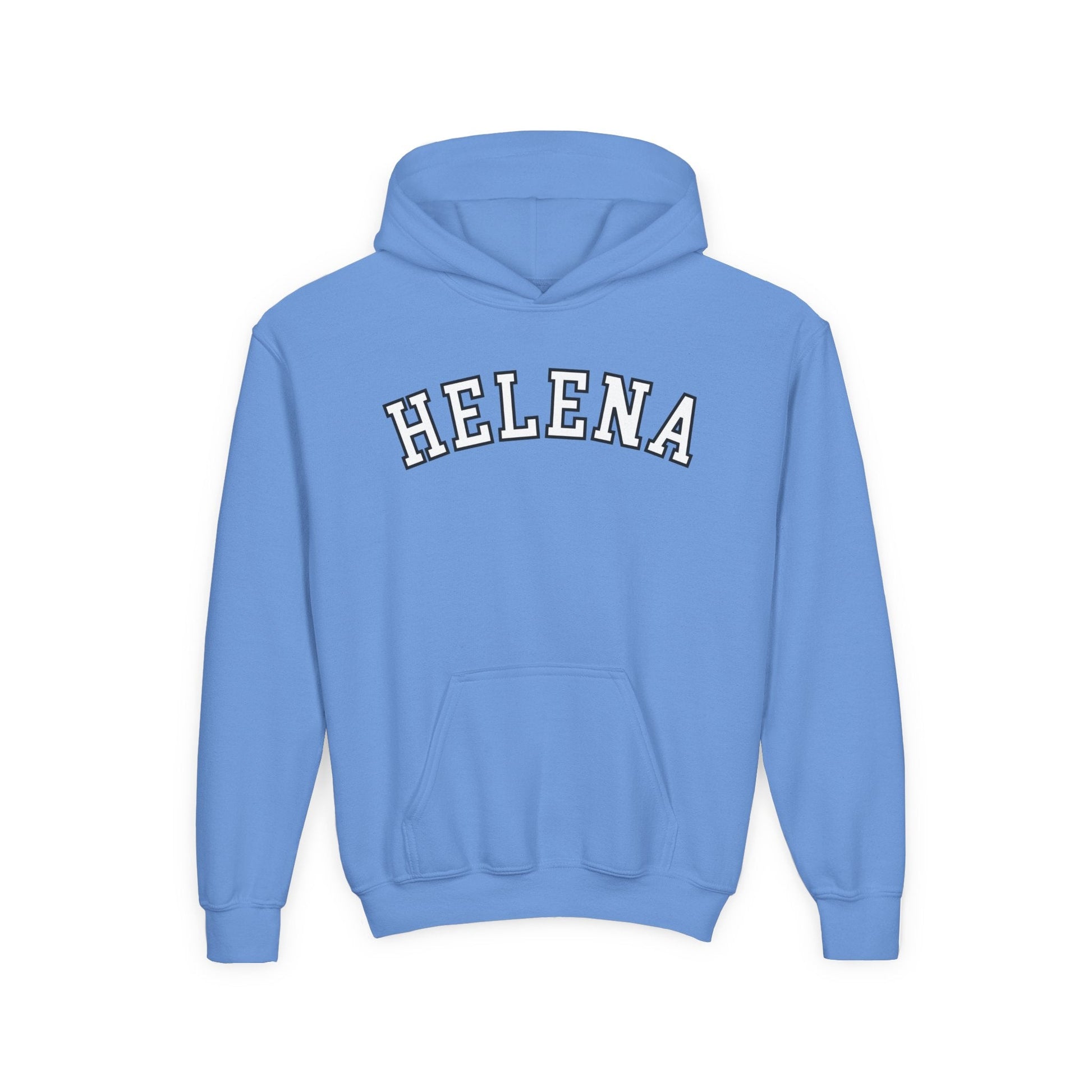 Helena block Youth Heavy Blend Hooded Sweatshirt - joyful