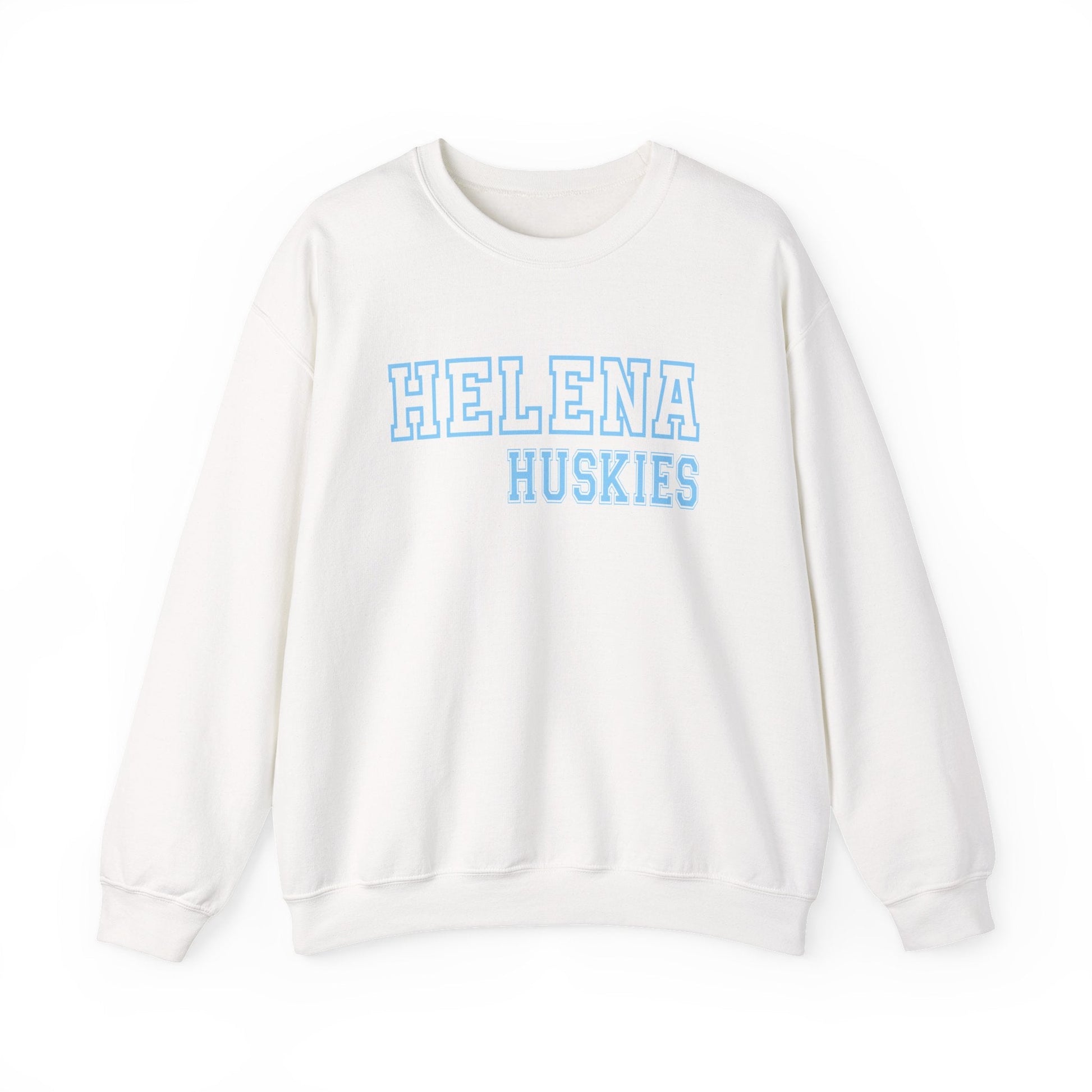 Helena Huskies cursive Heavy Blend™ Crewneck Sweatshirt - joyful