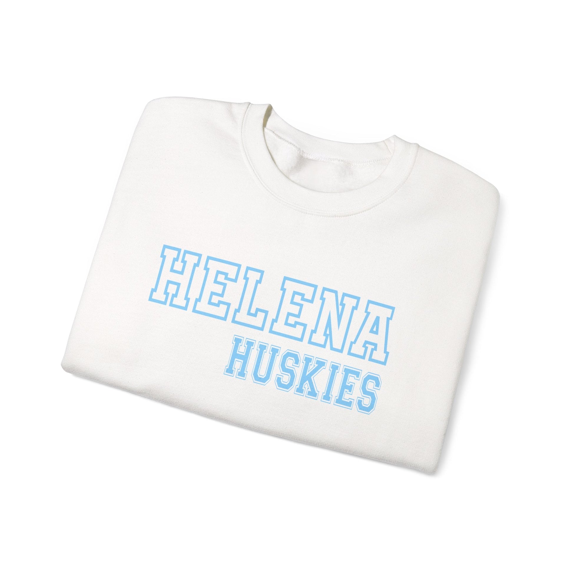 Helena Huskies cursive Heavy Blend™ Crewneck Sweatshirt - joyful