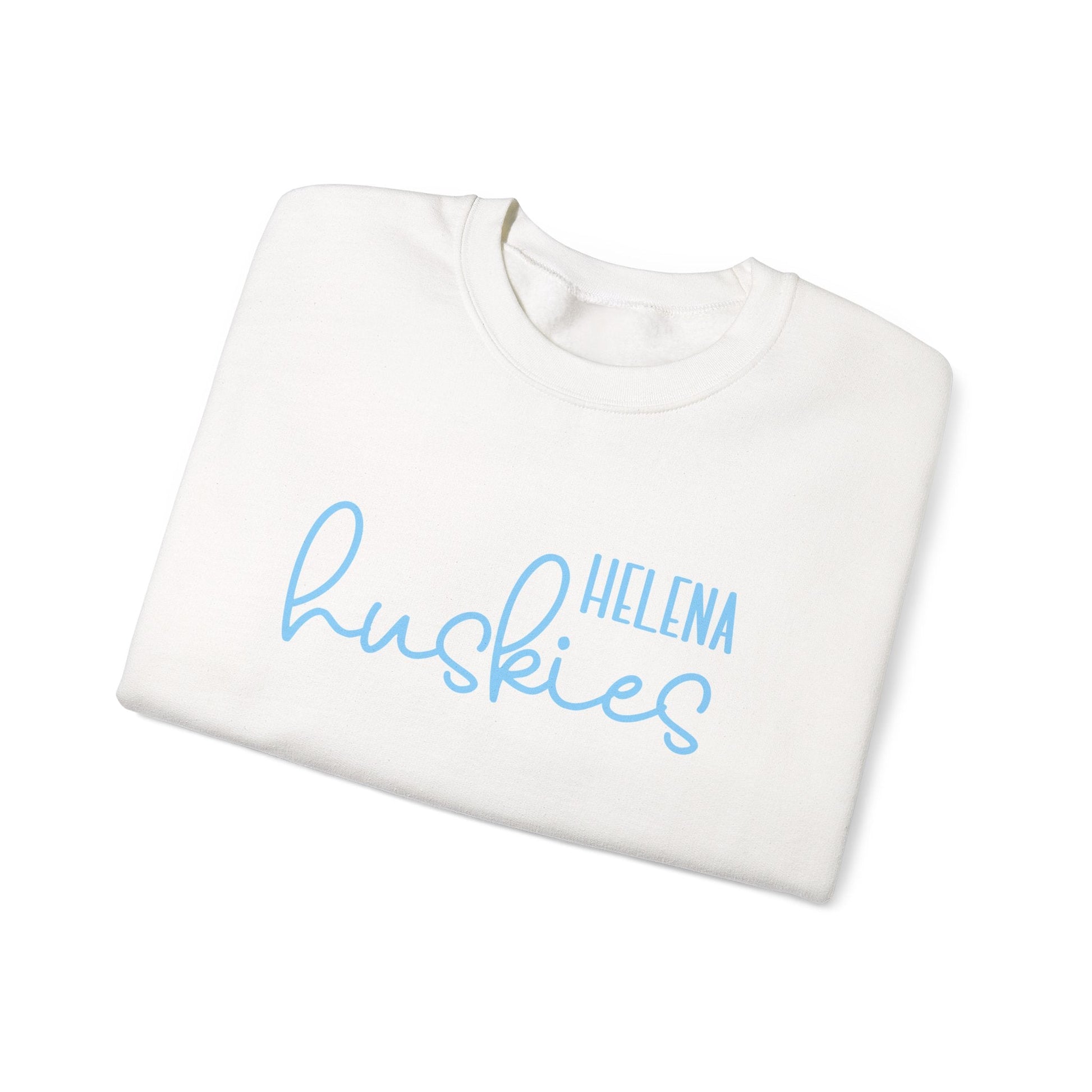 Helena Huskies cursive Heavy Blend™ Crewneck Sweatshirt - joyful