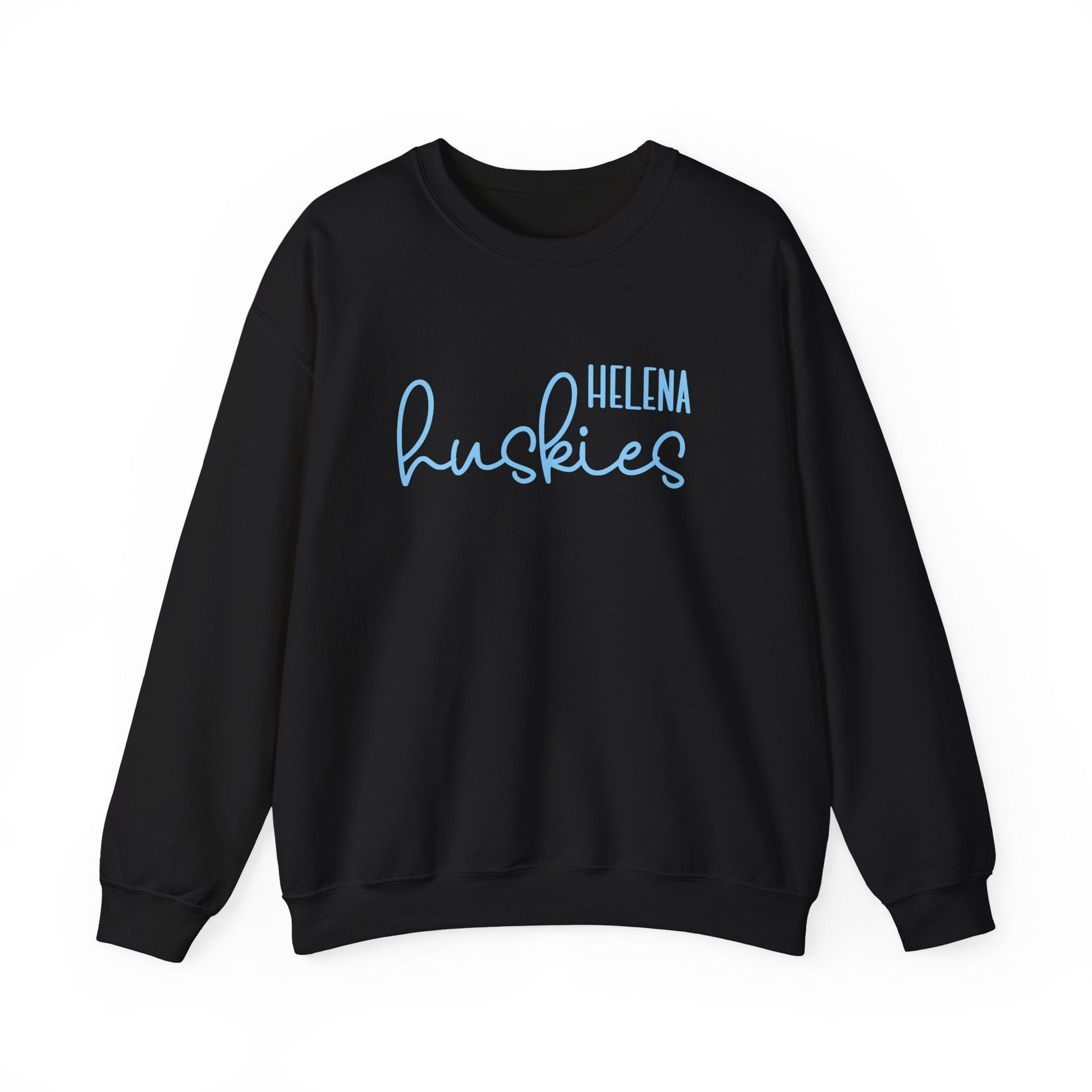 Helena Huskies cursive Heavy Blend™ Crewneck Sweatshirt - joyful