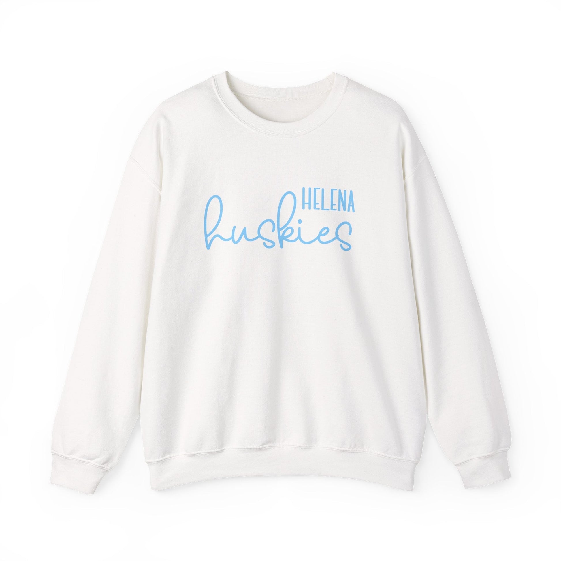 Helena Huskies cursive Heavy Blend™ Crewneck Sweatshirt - joyful