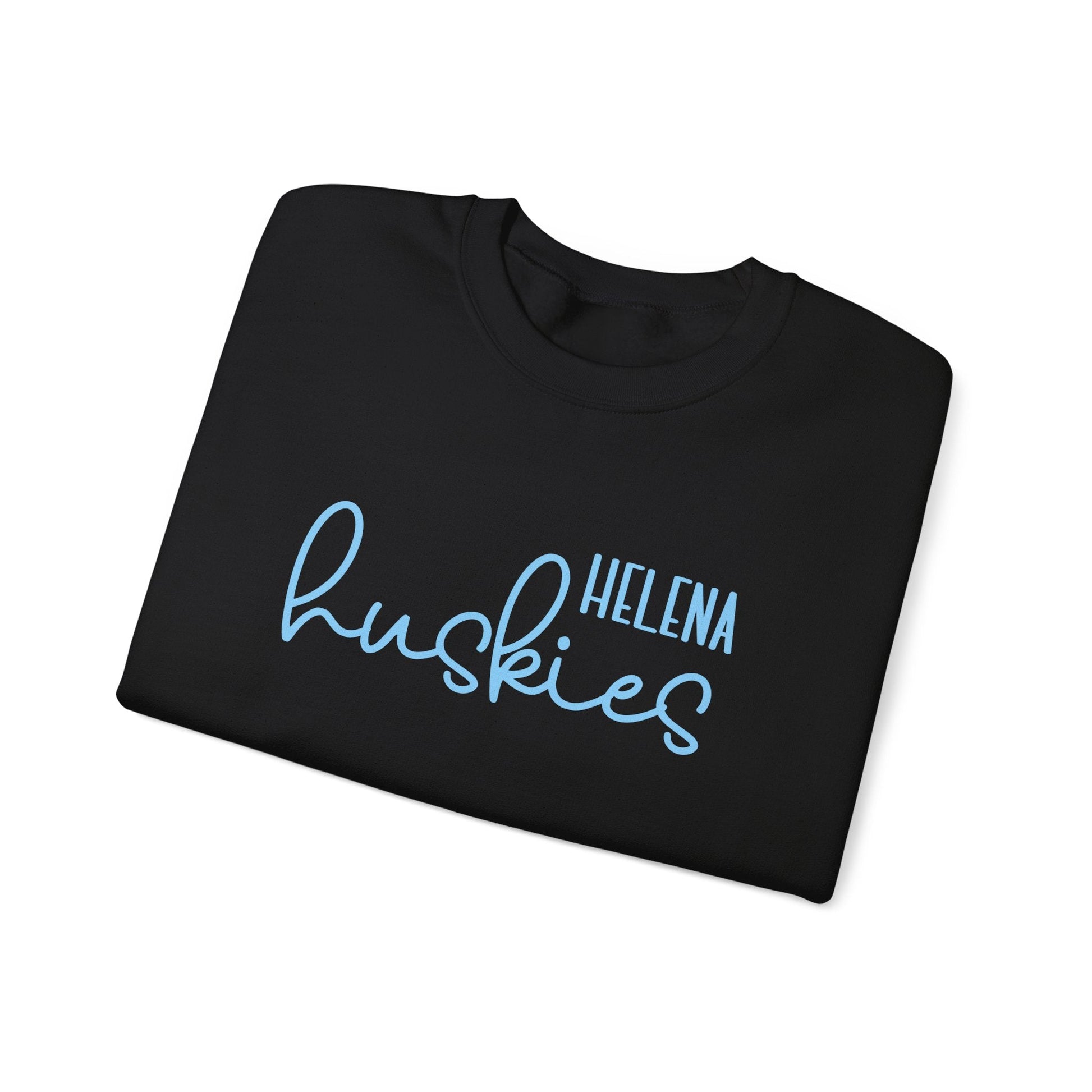 Helena Huskies cursive Heavy Blend™ Crewneck Sweatshirt - joyful