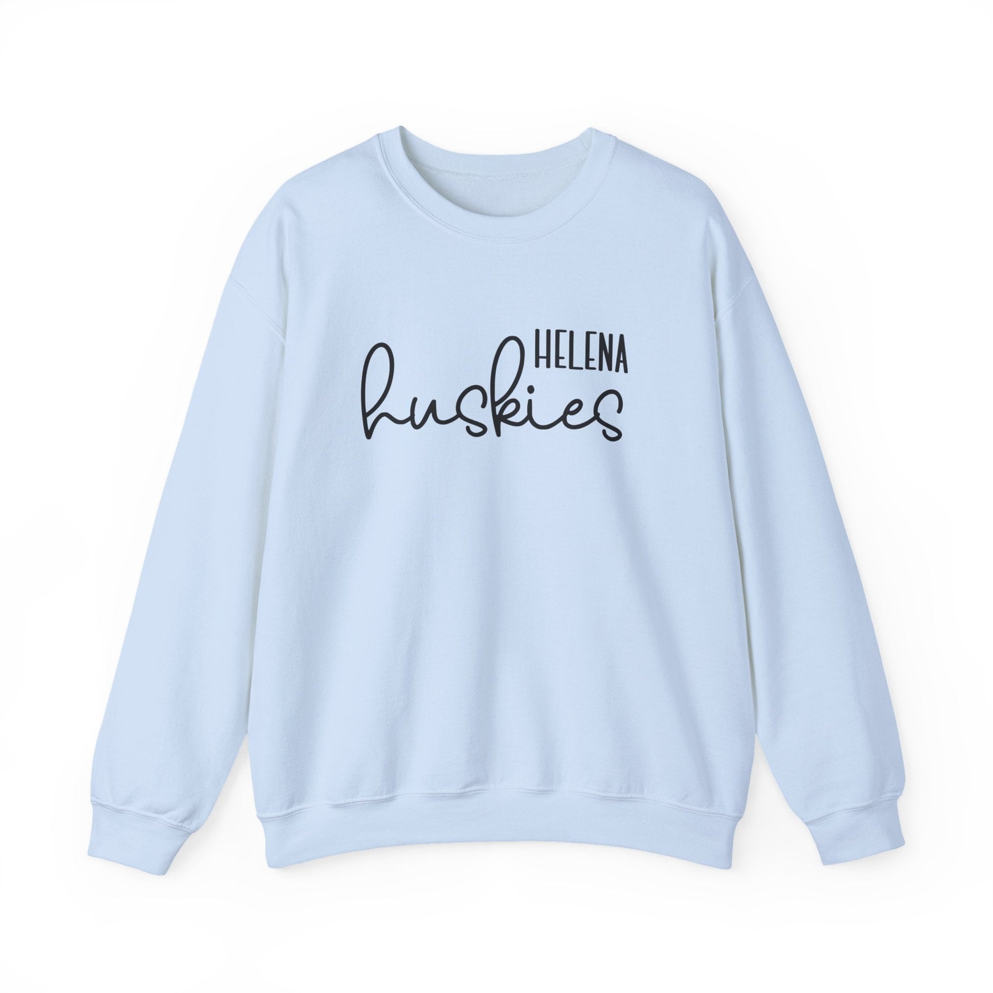 Helena Huskies cursive Heavy Blend™ Crewneck Sweatshirt - joyful