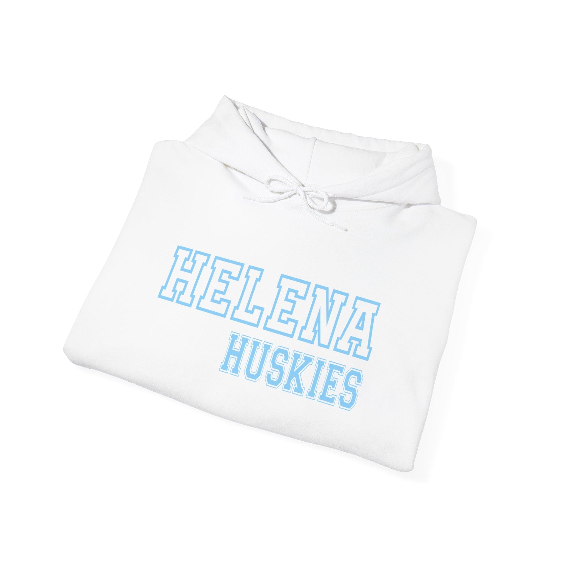Helena Huskies cursive - Unisex Heavy Blend™ Hooded Sweatshirt - joyful