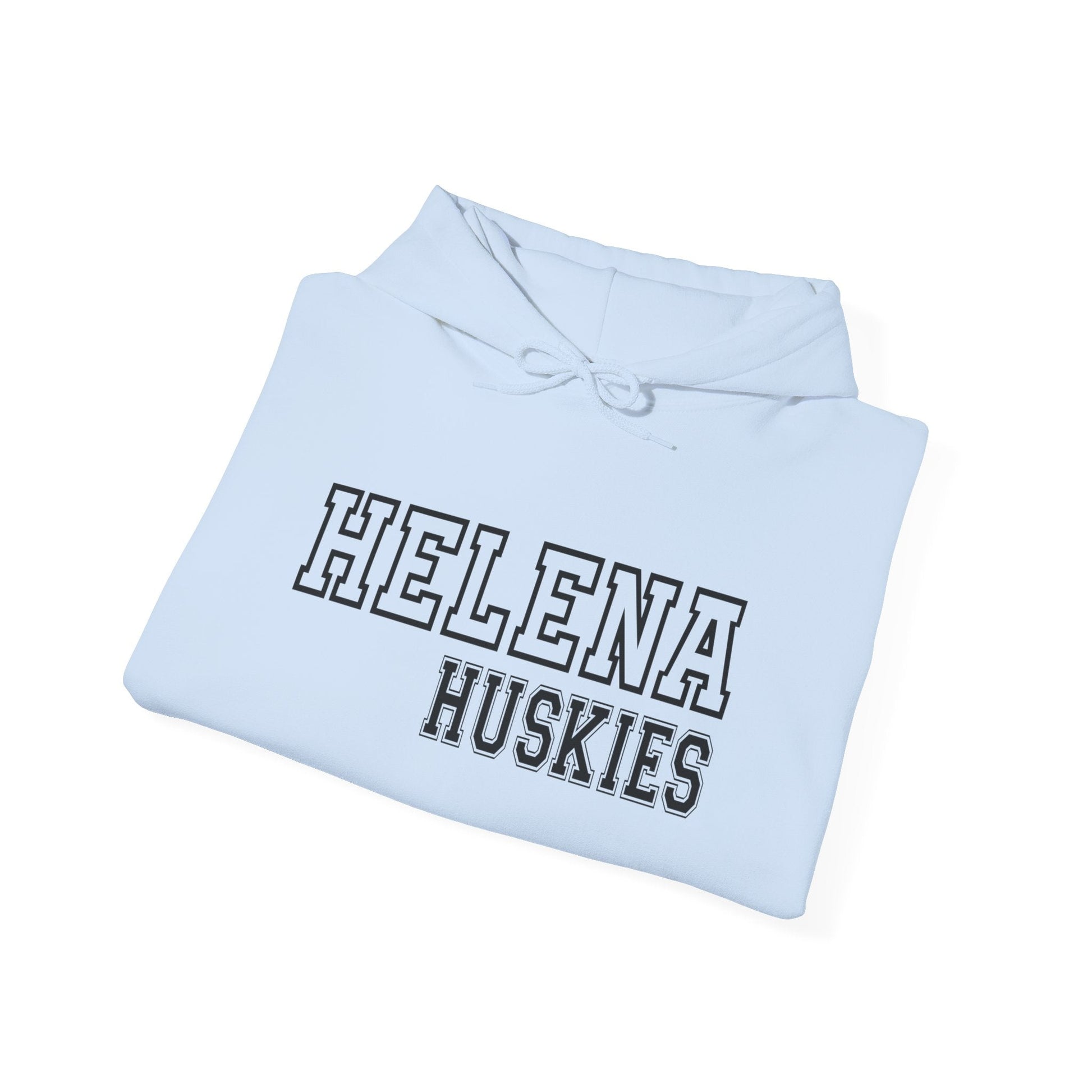 Helena Huskies cursive - Unisex Heavy Blend™ Hooded Sweatshirt - joyful