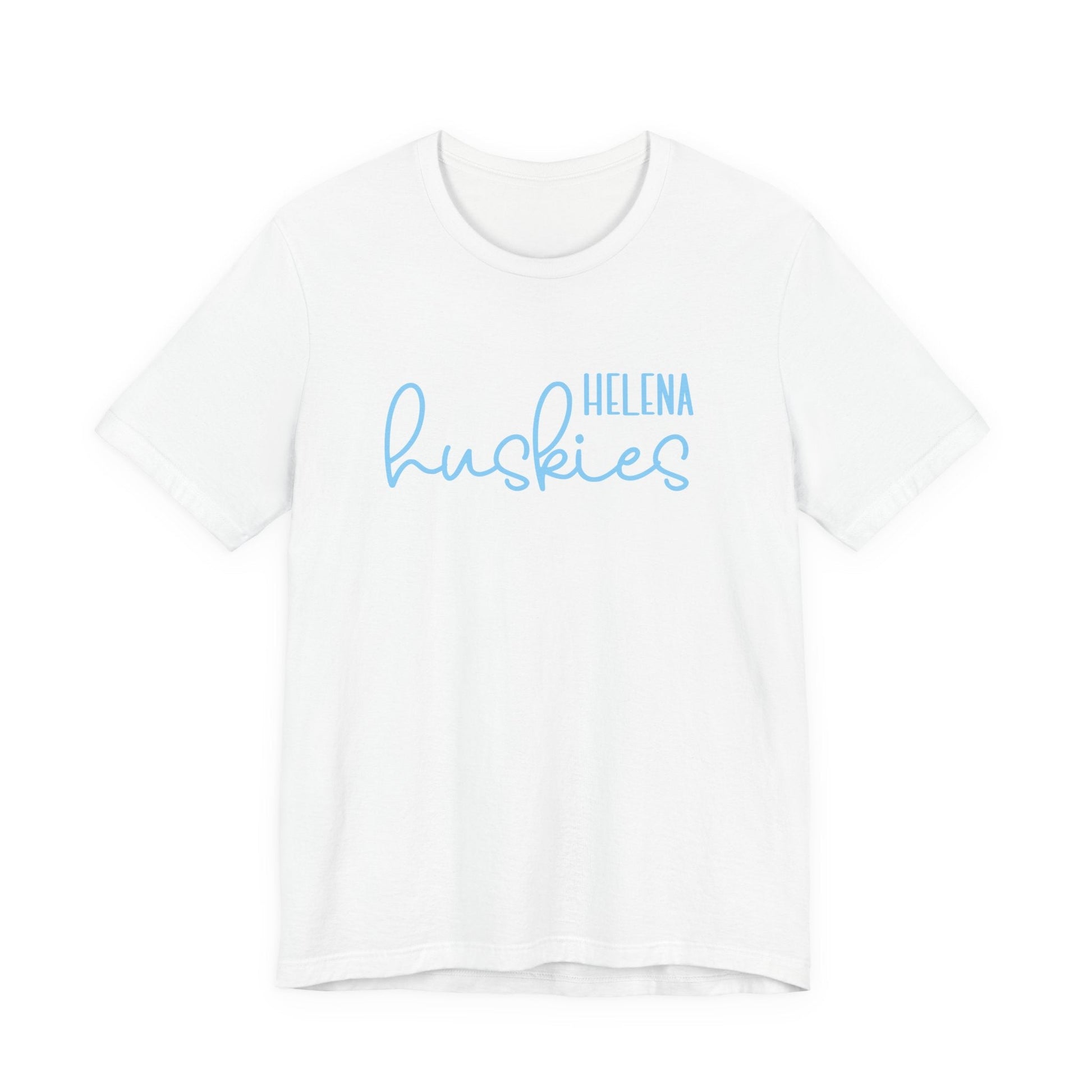 Helena Huskies cursive - Unisex Jersey Short Sleeve Tee - joyful