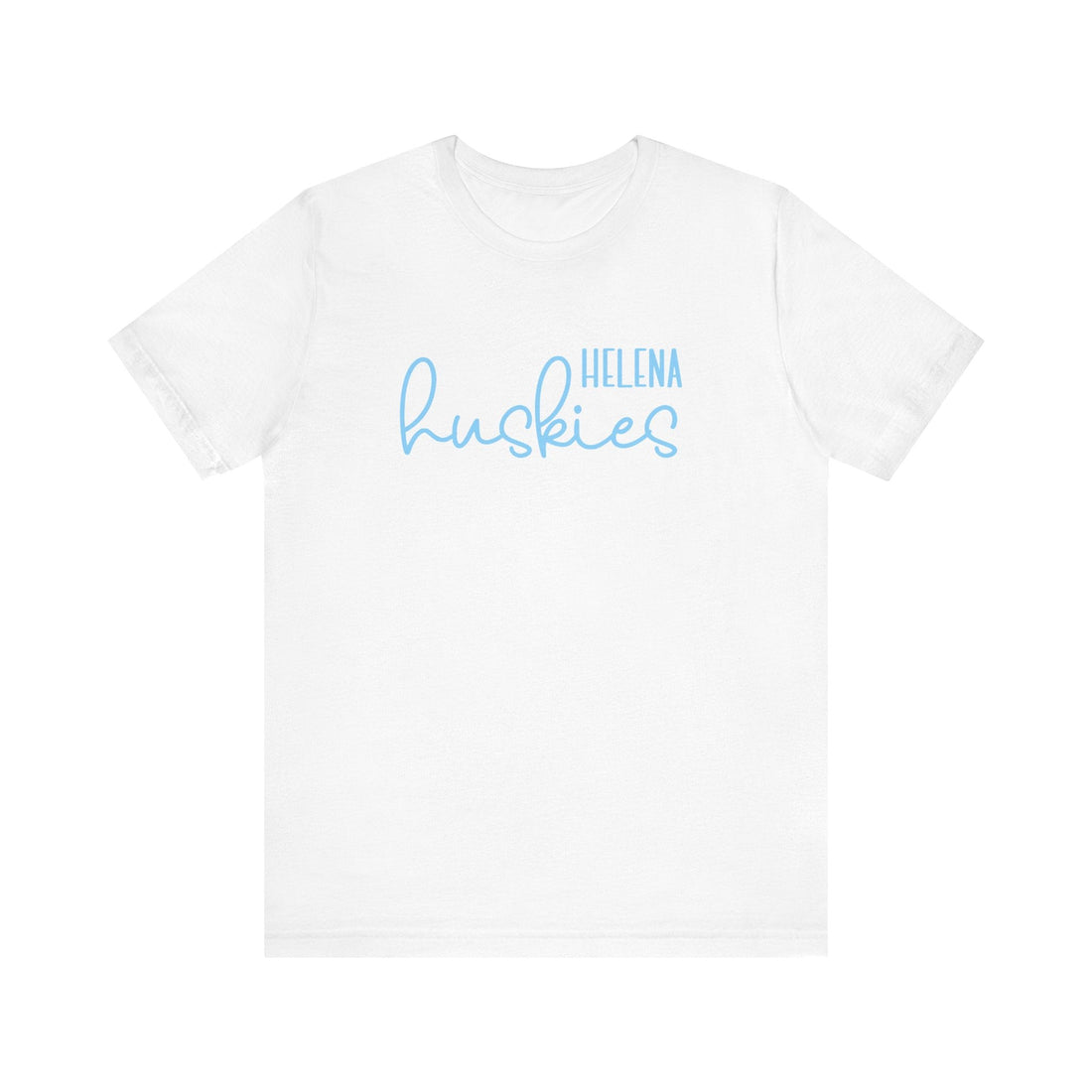 Helena Huskies cursive - Unisex Jersey Short Sleeve Tee - joyful