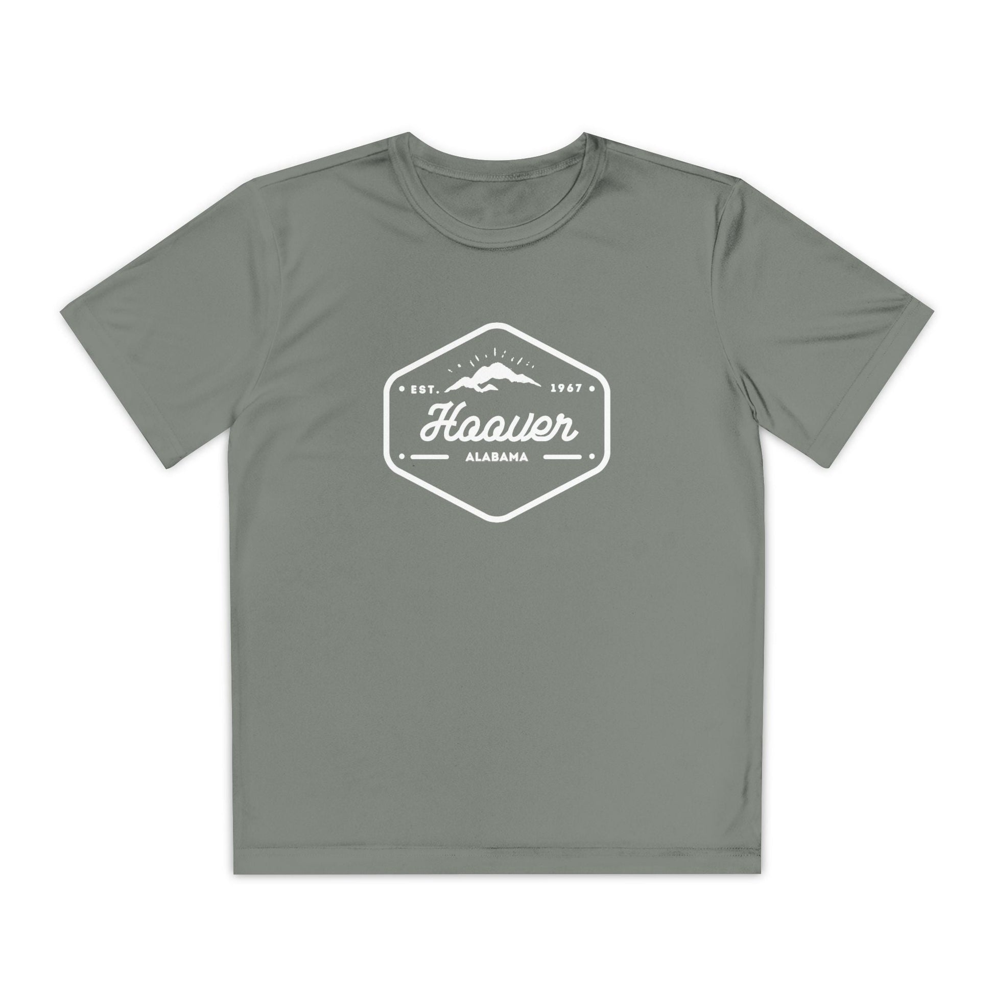 Hoover Badge - Youth Dri - fit Tshirt - joyful