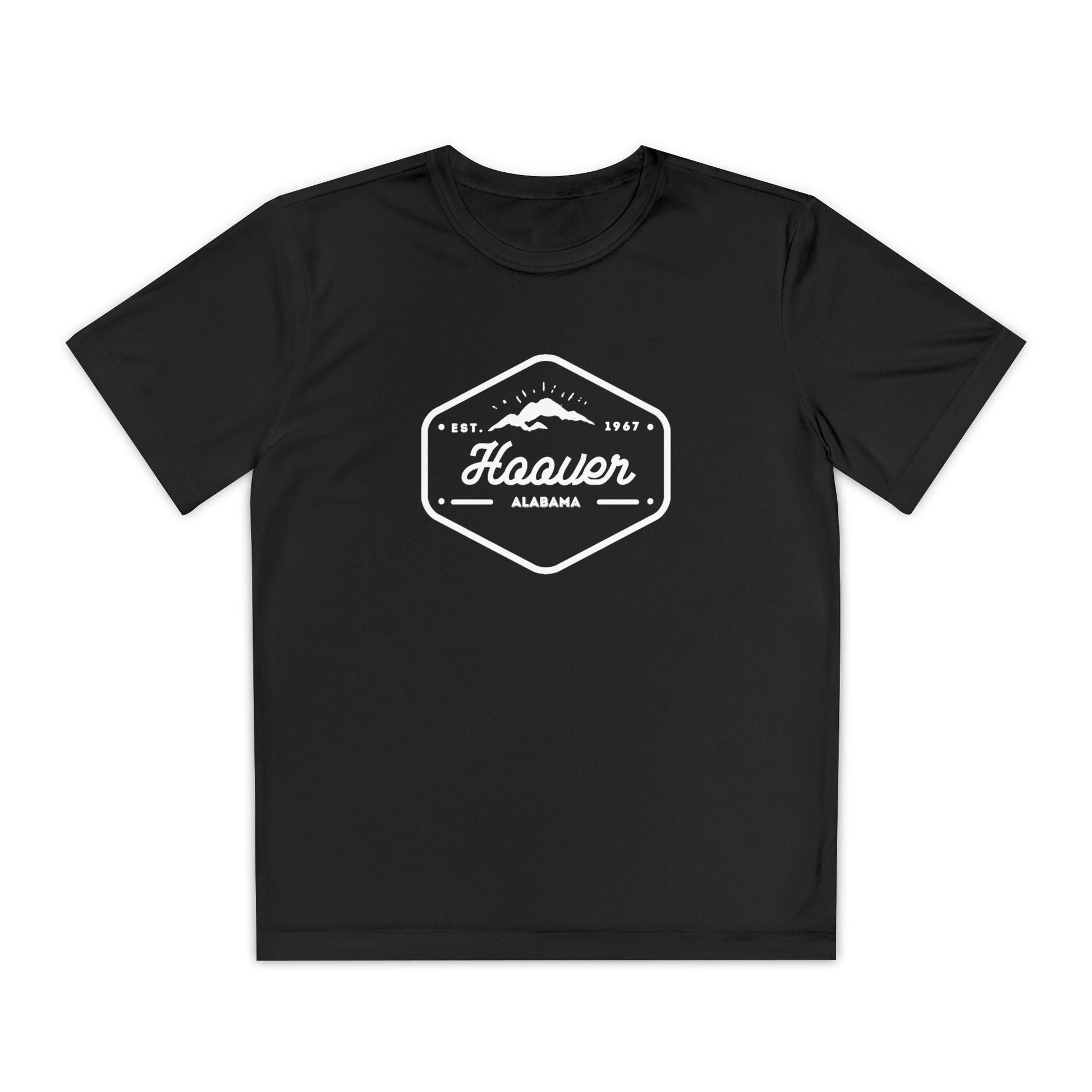 Hoover Badge - Youth Dri - fit Tshirt - joyful