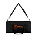 Hoover Cursive - Black Duffel Bag - joyful
