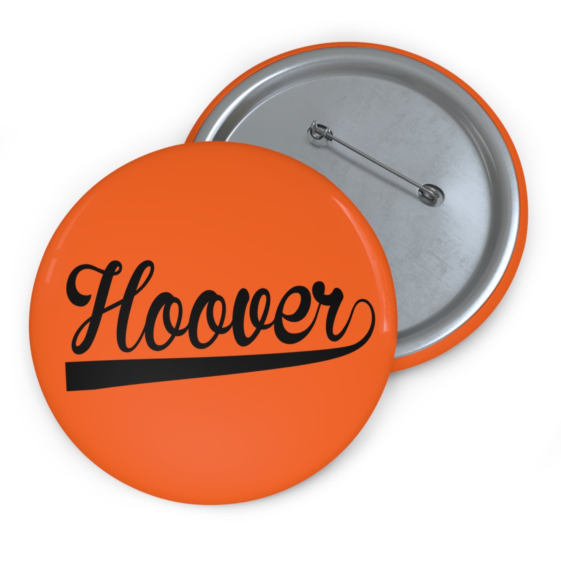 Hoover Cursive - Custom Pin Buttons - joyful