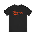 Hoover cursive underline - Bella Canvas Unisex Tshirt - joyful
