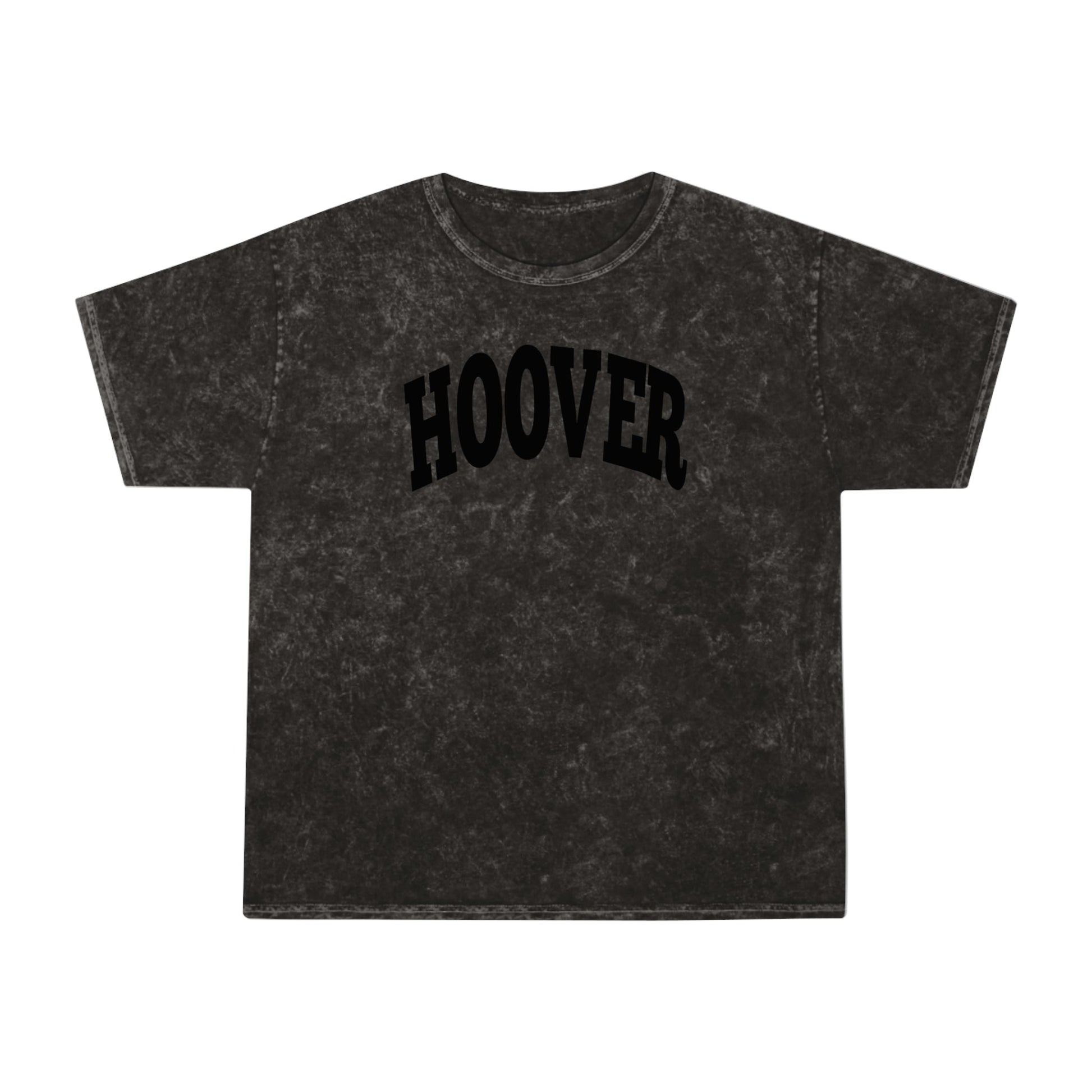 HOOVER Curved Unisex Mineral Wash T-Shirt - joyful