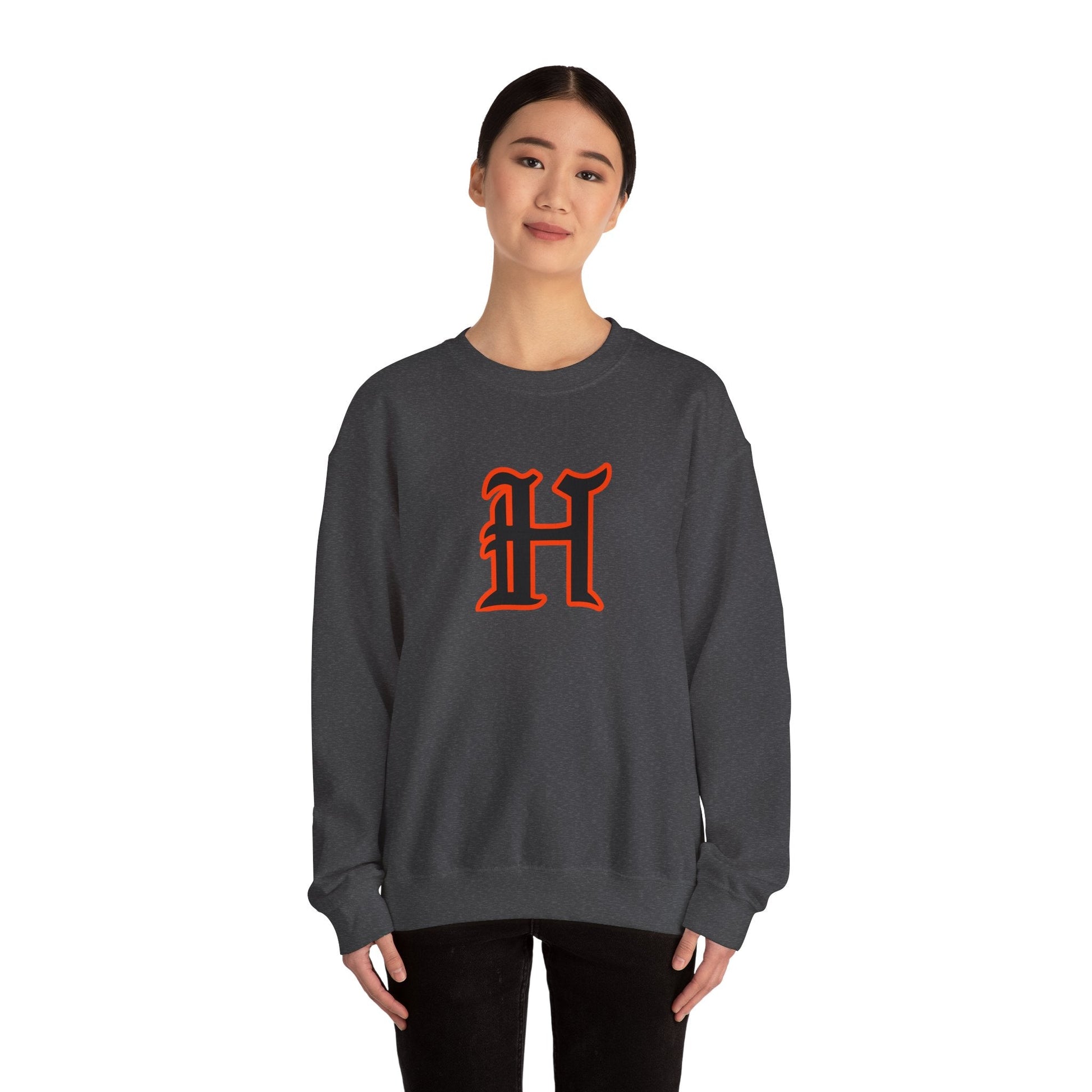 Hoover - H Unisex Heavy Blend™ Crewneck Sweatshirt - joyful