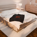 Hoover H Velveteen Plush Blanket - joyful