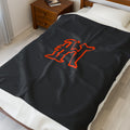 Hoover H Velveteen Plush Blanket - joyful
