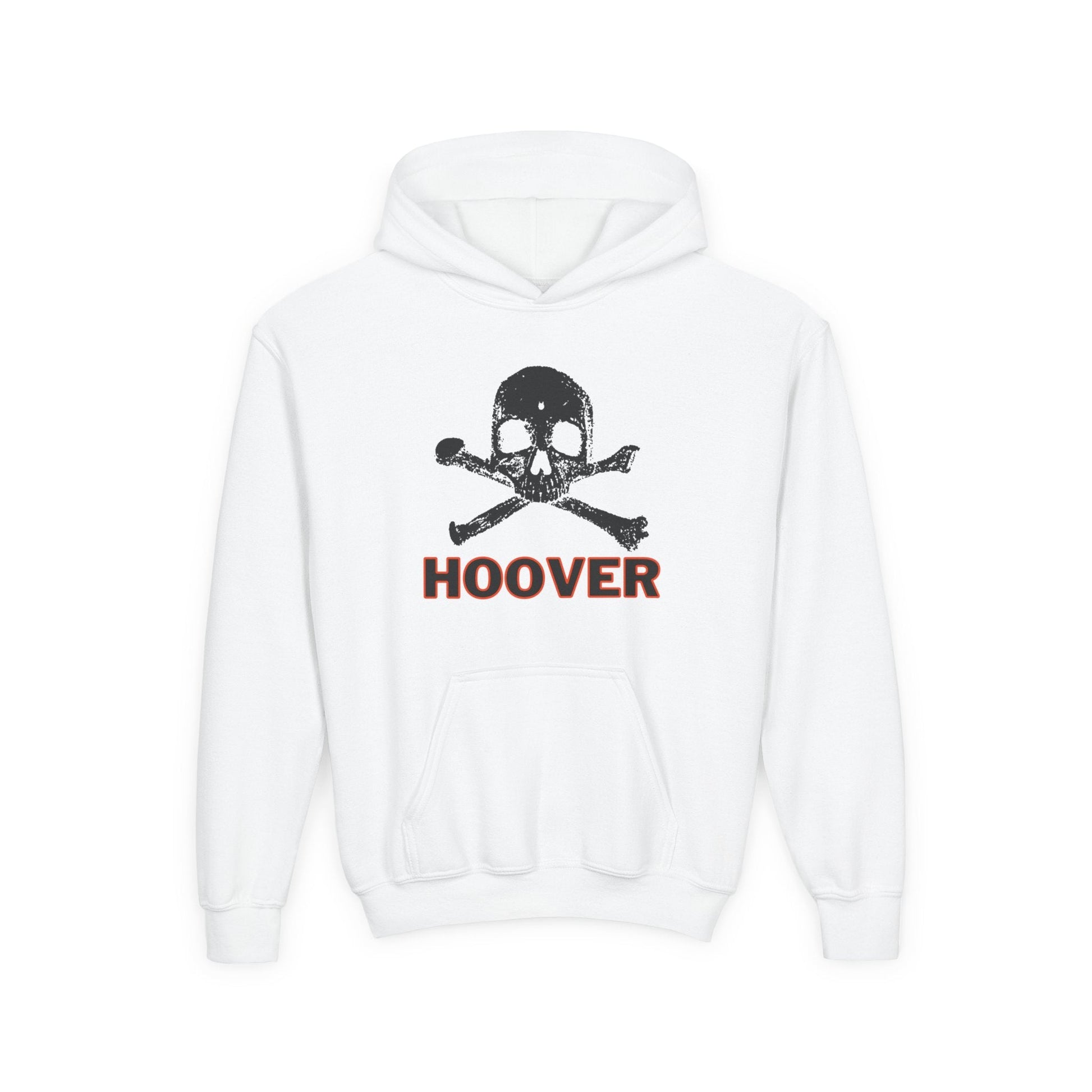 Hoover - Skull Youth Heavy Blend Hooded Sweatshirt - joyful