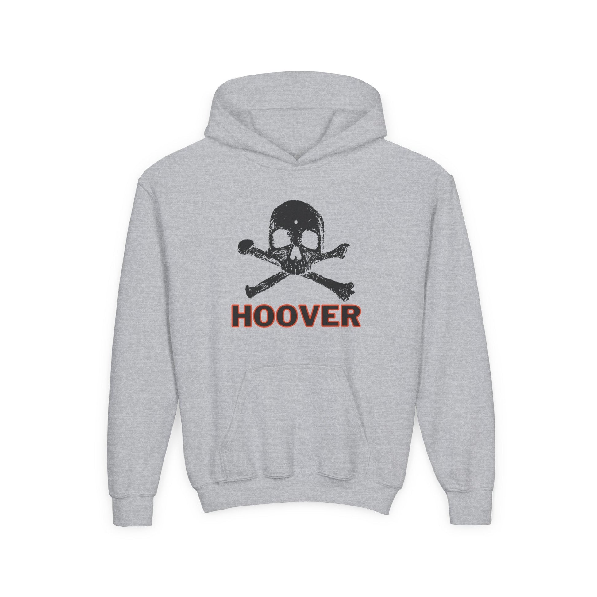Hoover - Skull Youth Heavy Blend Hooded Sweatshirt - joyful