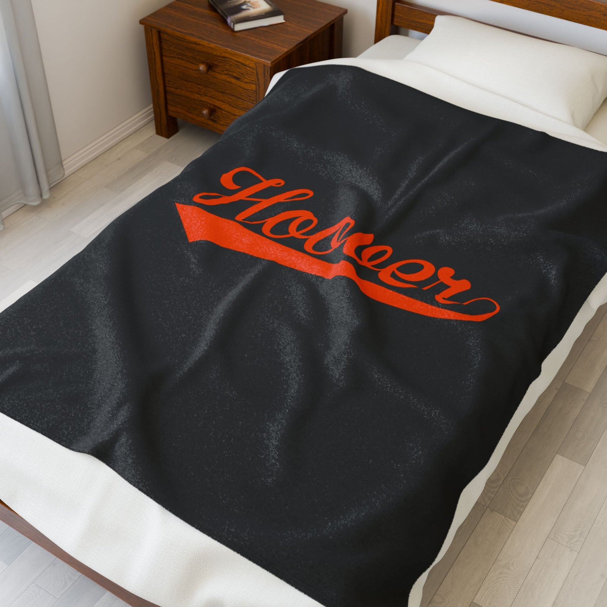 Hoover Velveteen Plush Blanket - joyful