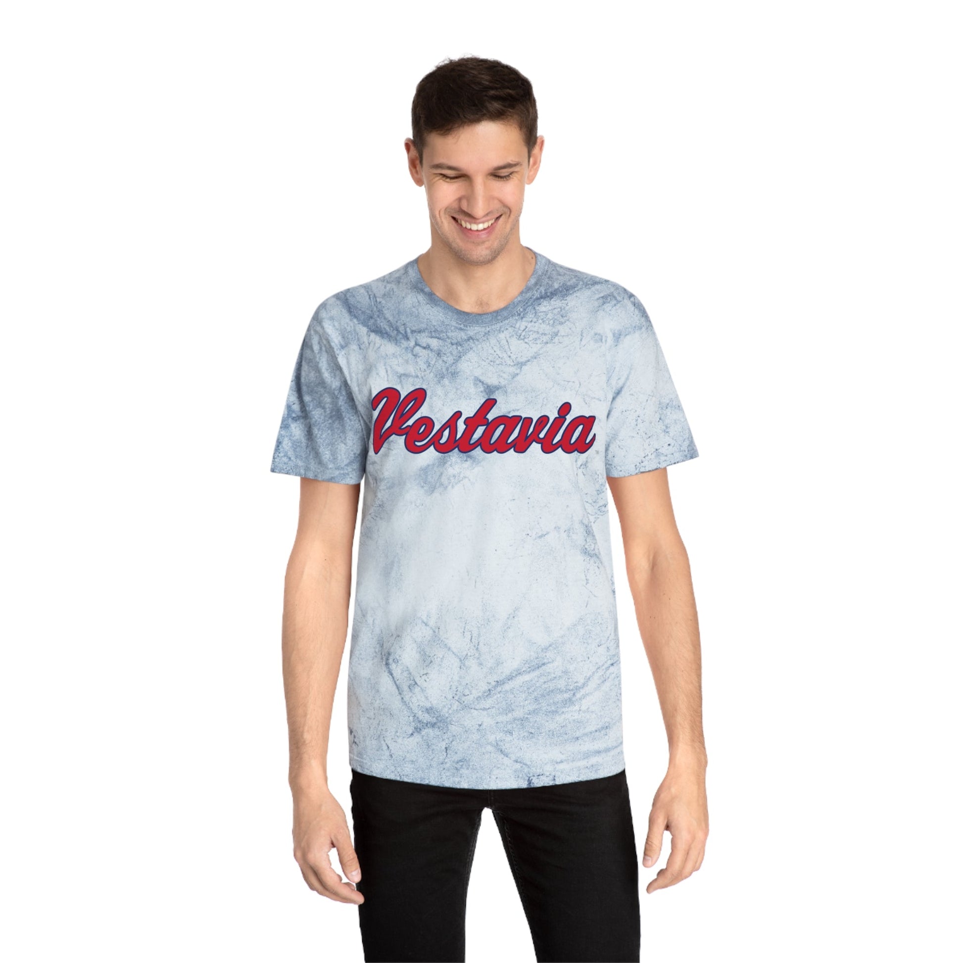 Vestavia Hills Mark Unisex Color Blast T-Shirt - joyful