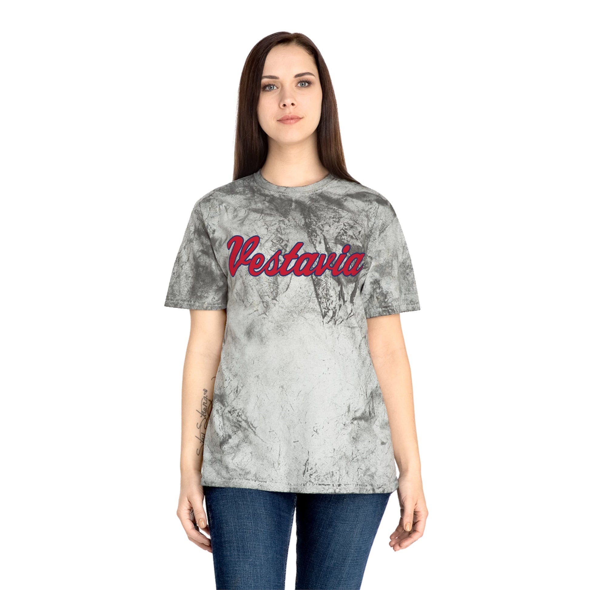 Vestavia Hills Mark Unisex Color Blast T-Shirt - joyful