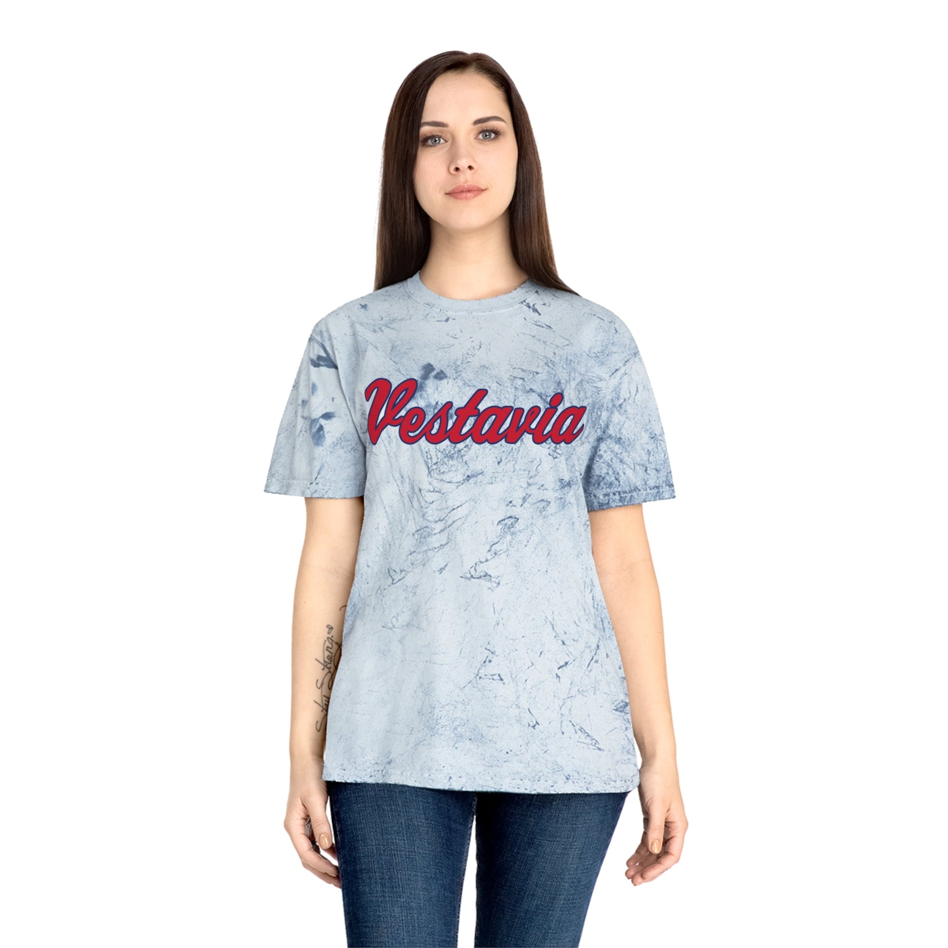Vestavia Hills Mark Unisex Color Blast T-Shirt - joyful