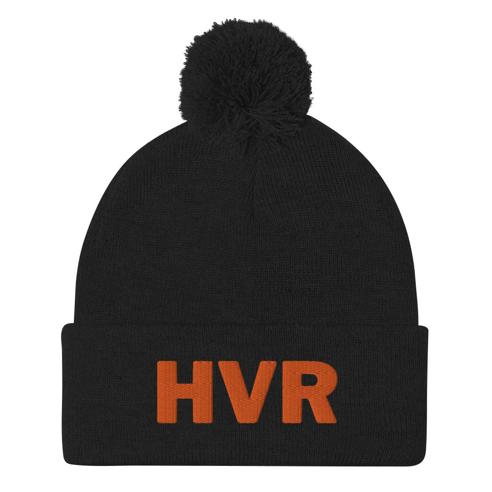 HVR orange Pom-Pom Beanie.
