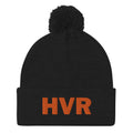 HVR orange Pom-Pom Beanie.