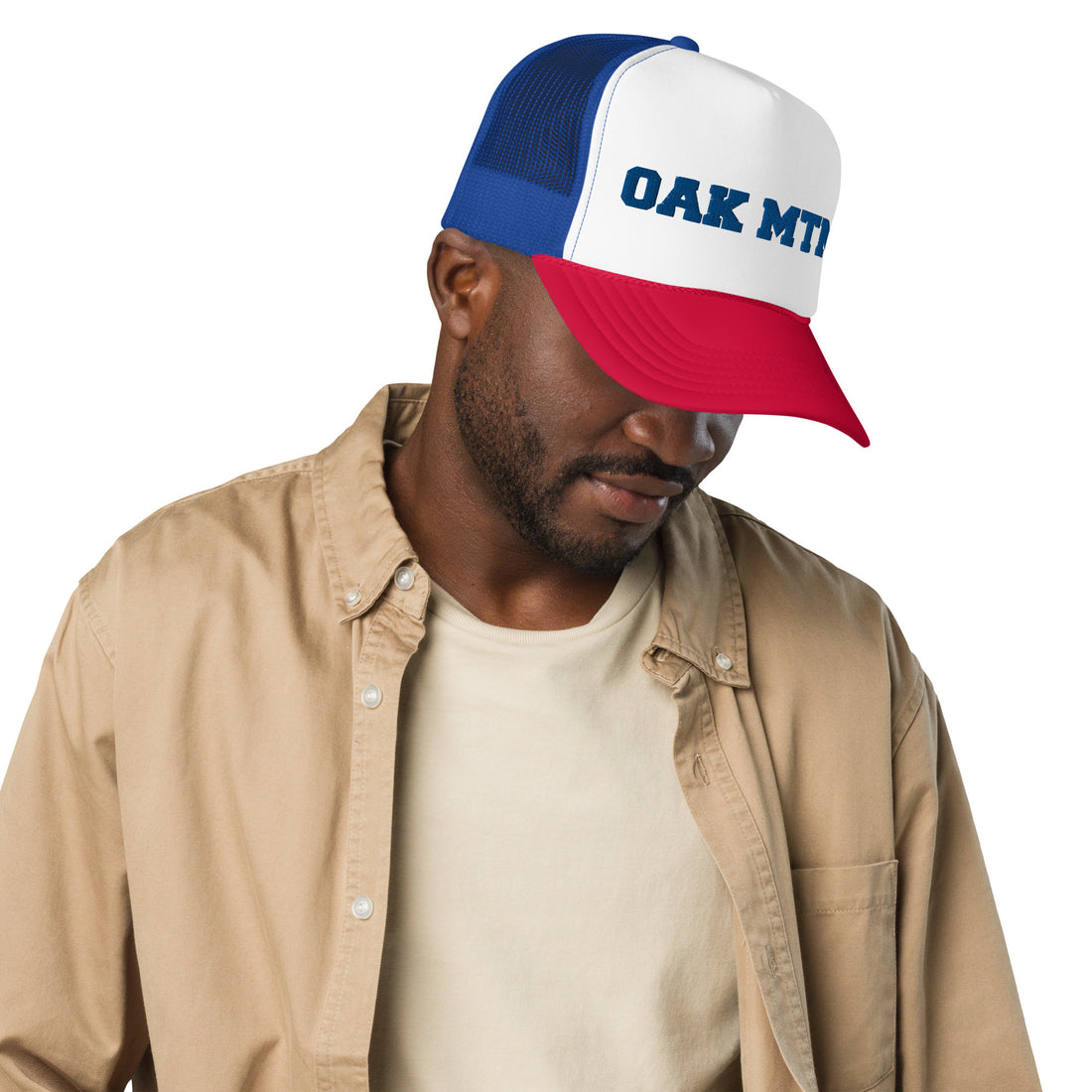 OAK MTN- FR Foam trucker hat.