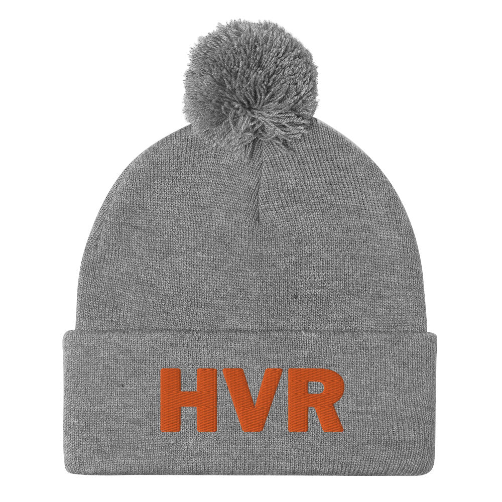 HVR orange Pom-Pom Beanie.